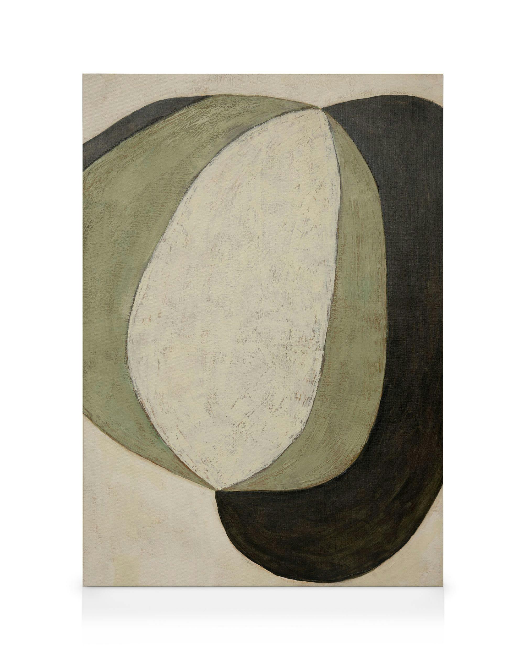 Contour Kanvaasi (70x100 cm - Musta Puukehys)  Abstrakti taide