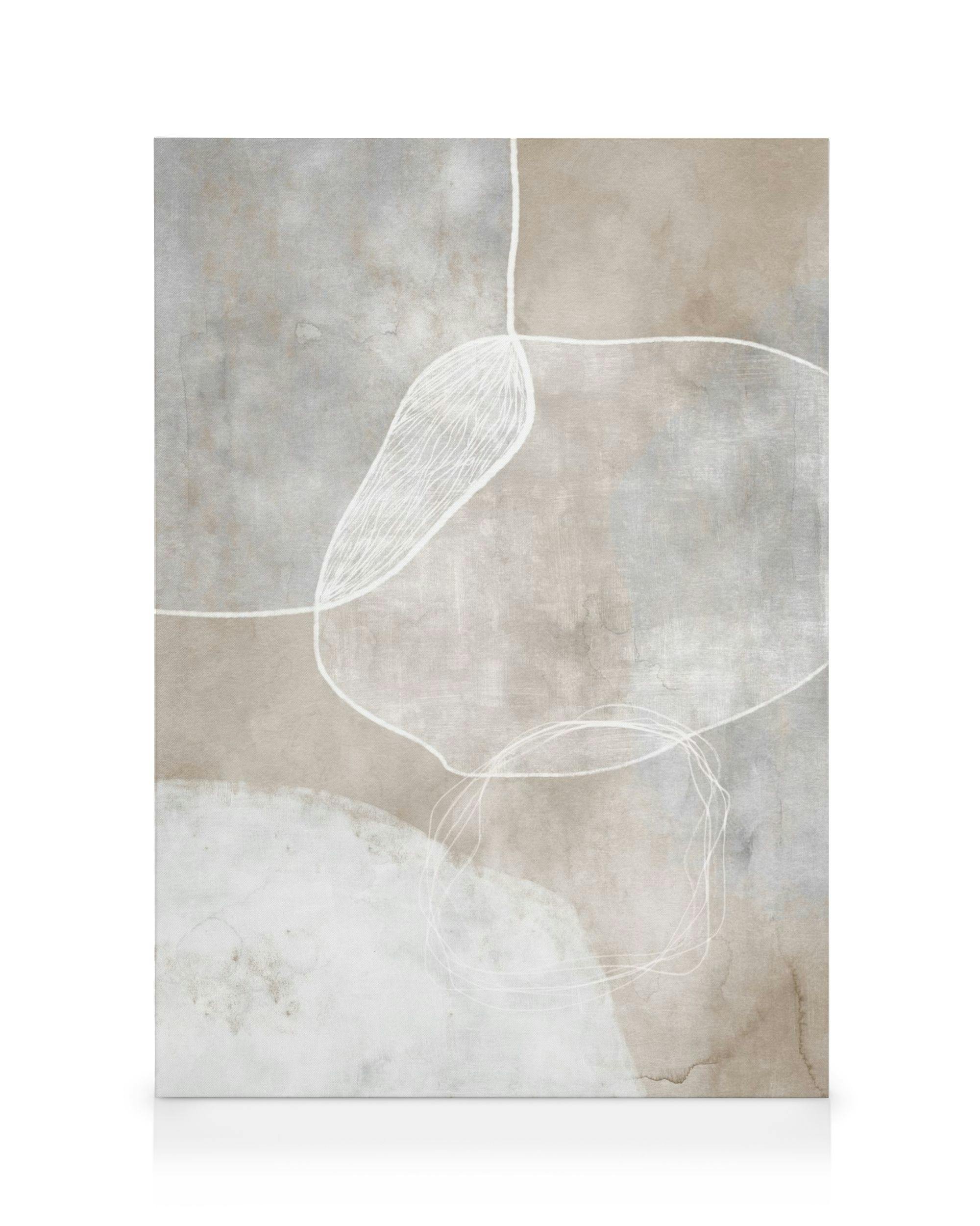 Canvas Prints Serene Abstract Canvas print (50x70 cm - Black Frame)