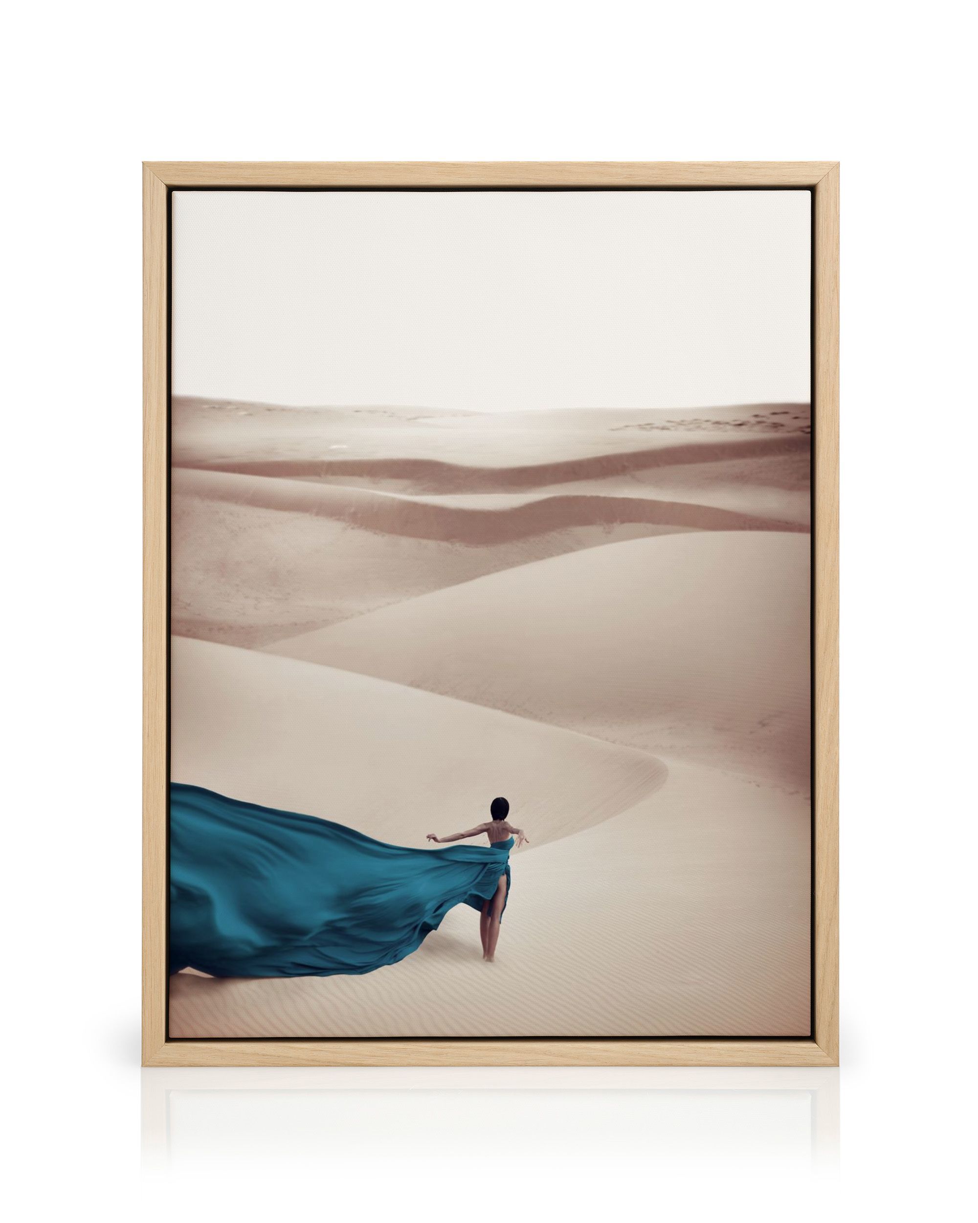 Woman in Blue Dress Canvas print 12