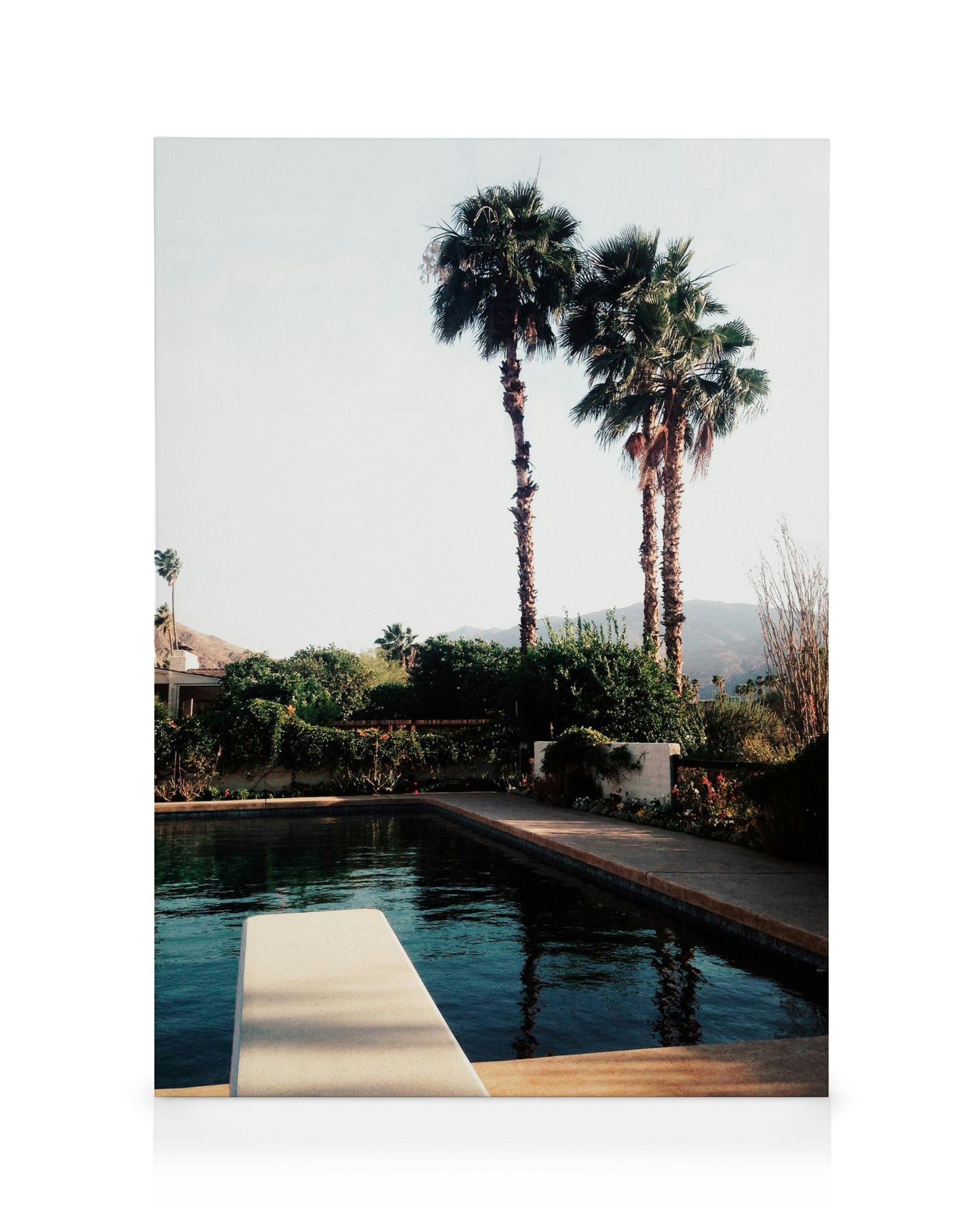 Canvas Prints Palm Springs Pool Canvas print (50x70 cm)