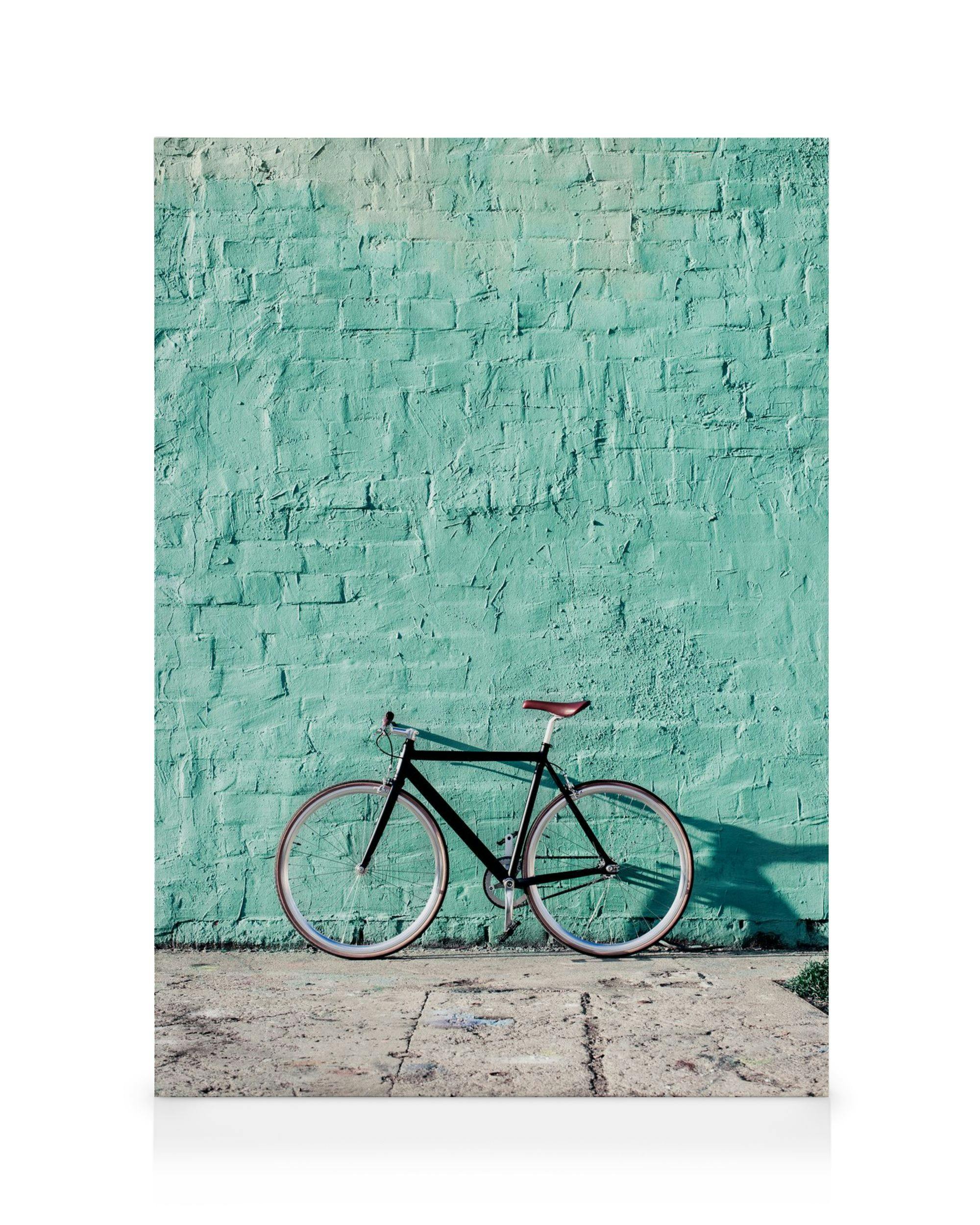 Canvas Prints Mint Bike Canvas print (30x40 cm - Oak Frame)
