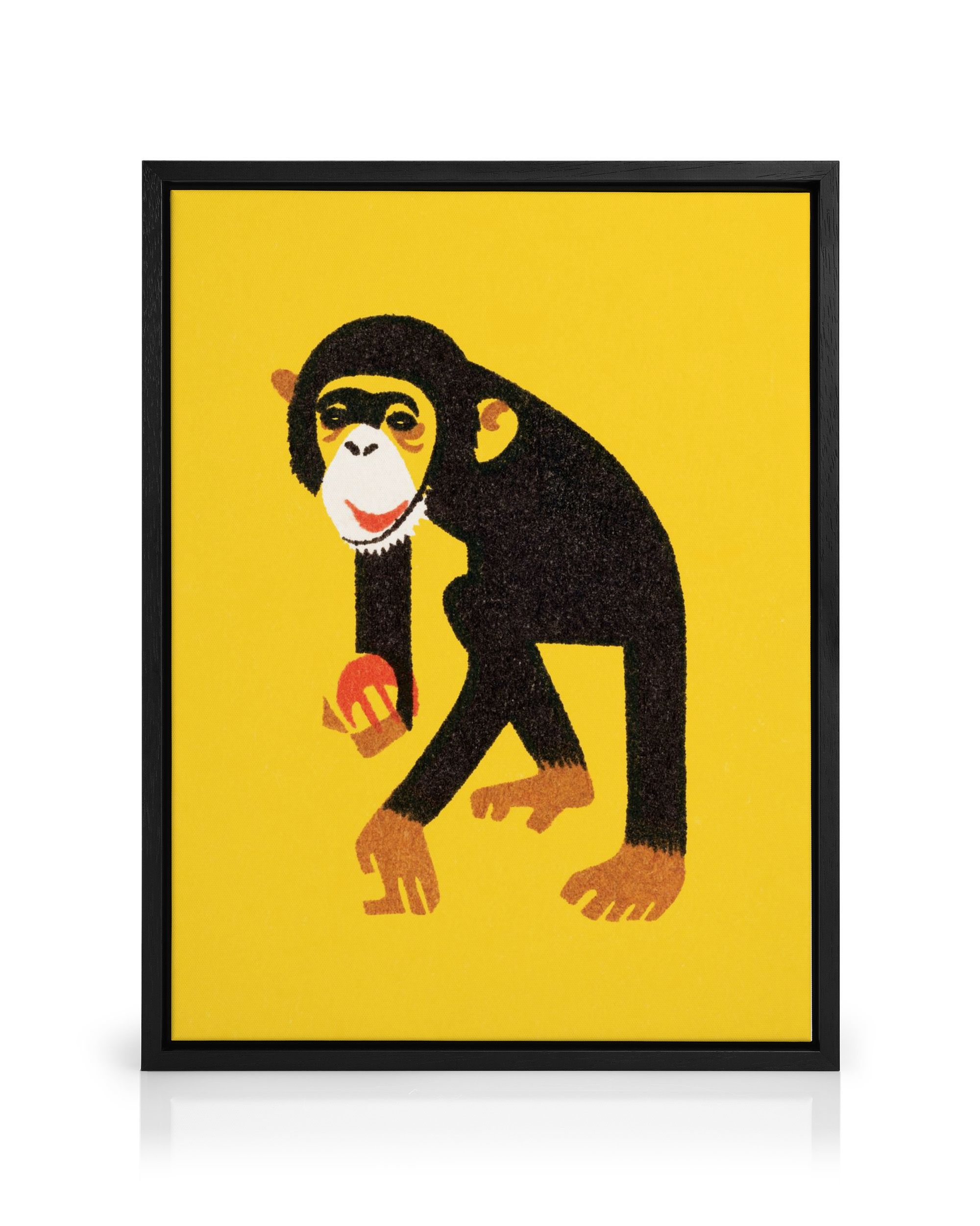Vintage Monkey Canvas Print – Playful Wall Art for Kids | Desenio