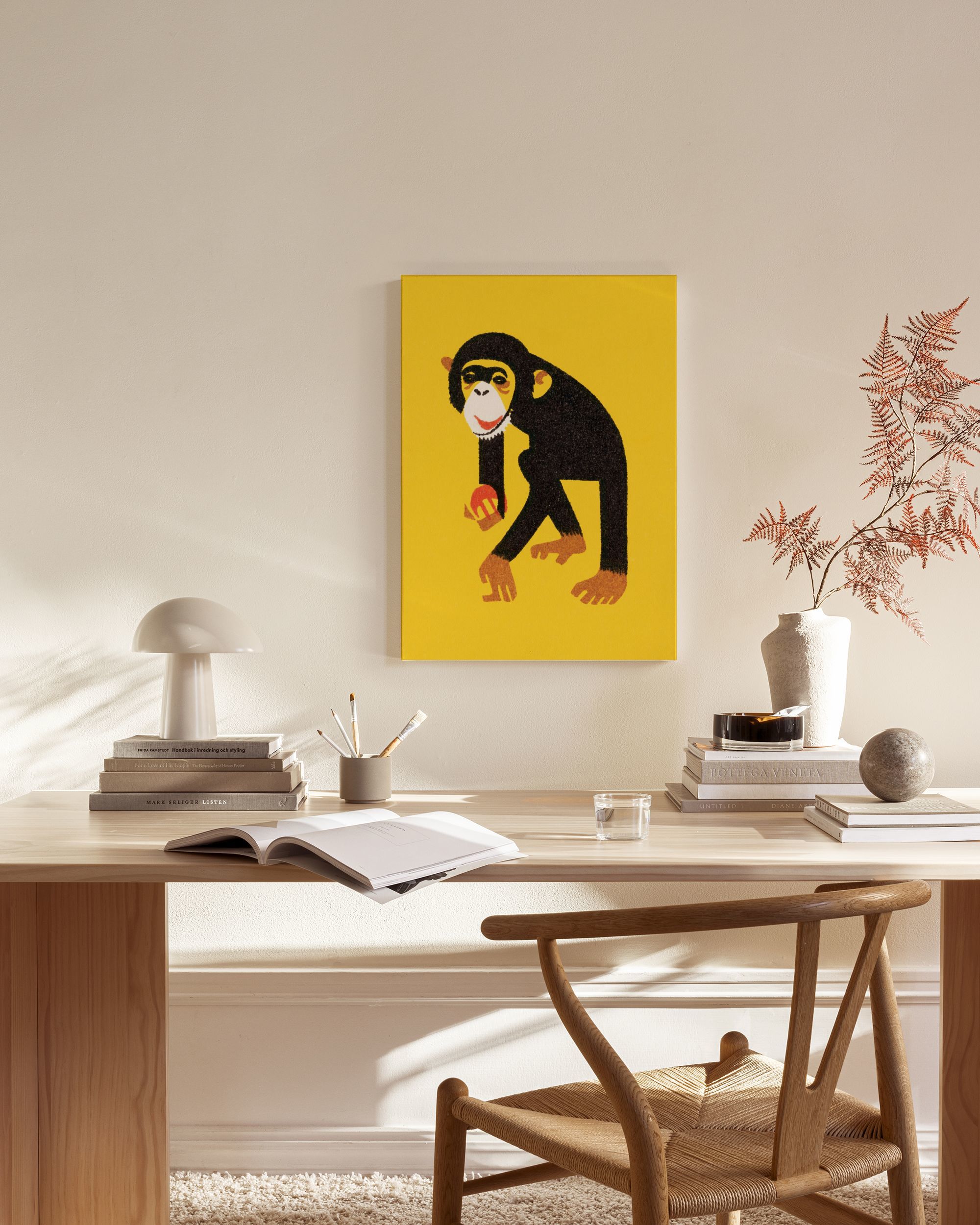 Vintage Monkey Canvas - Kunst op Canvas | Desenio.nl