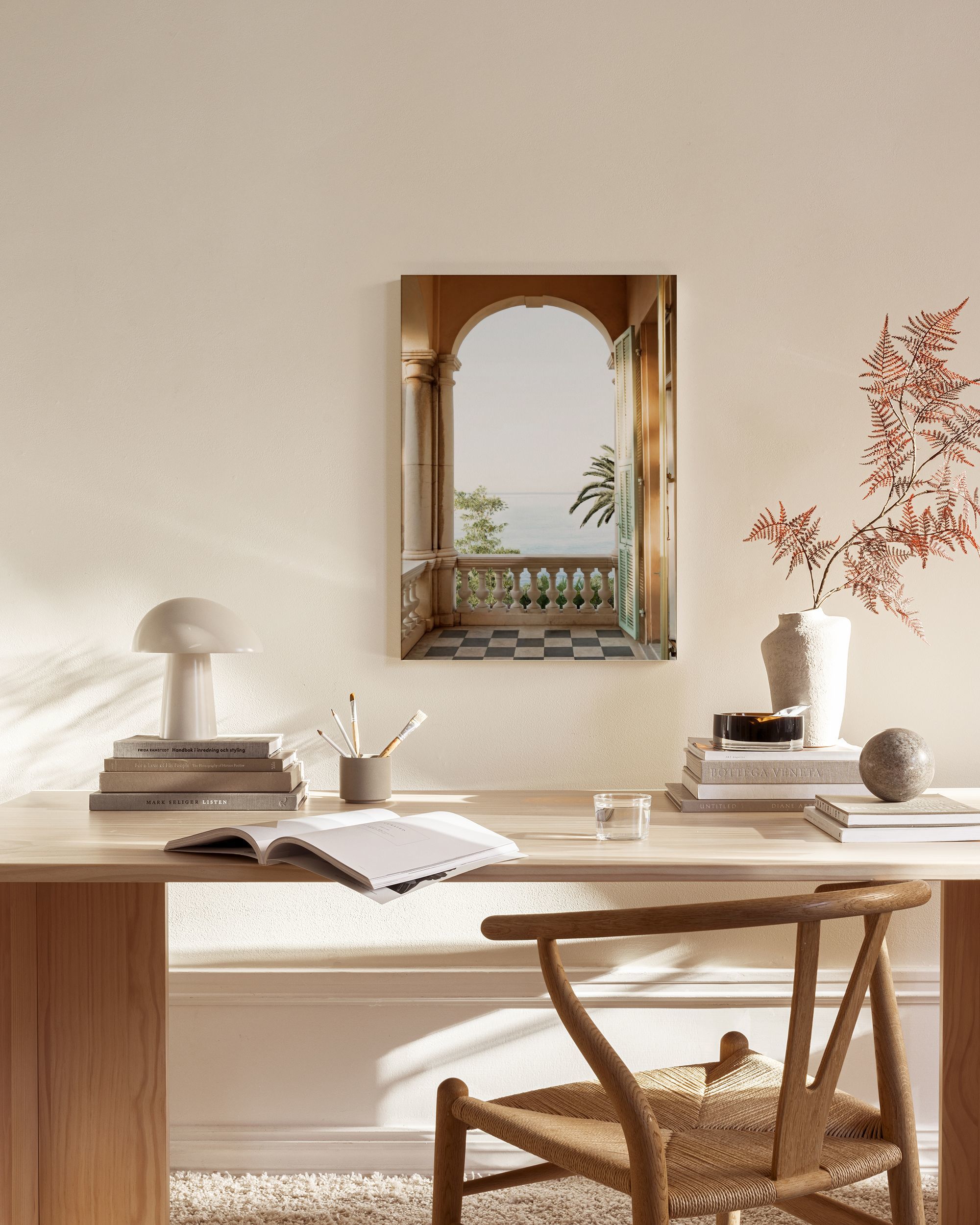 Mediterranean View Canvas Print – Sea View Wall Art | Desenio