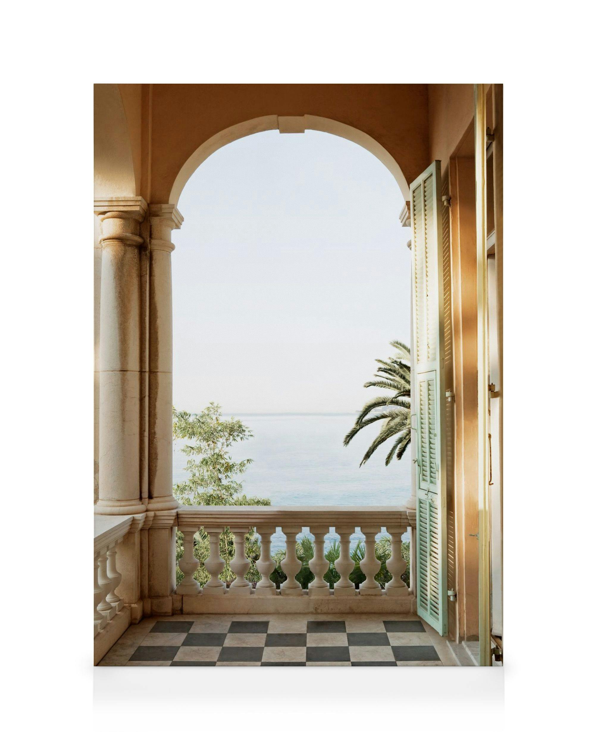 Canvas Prints Mediterranean View Canvas print (50x70 cm - Black Frame)