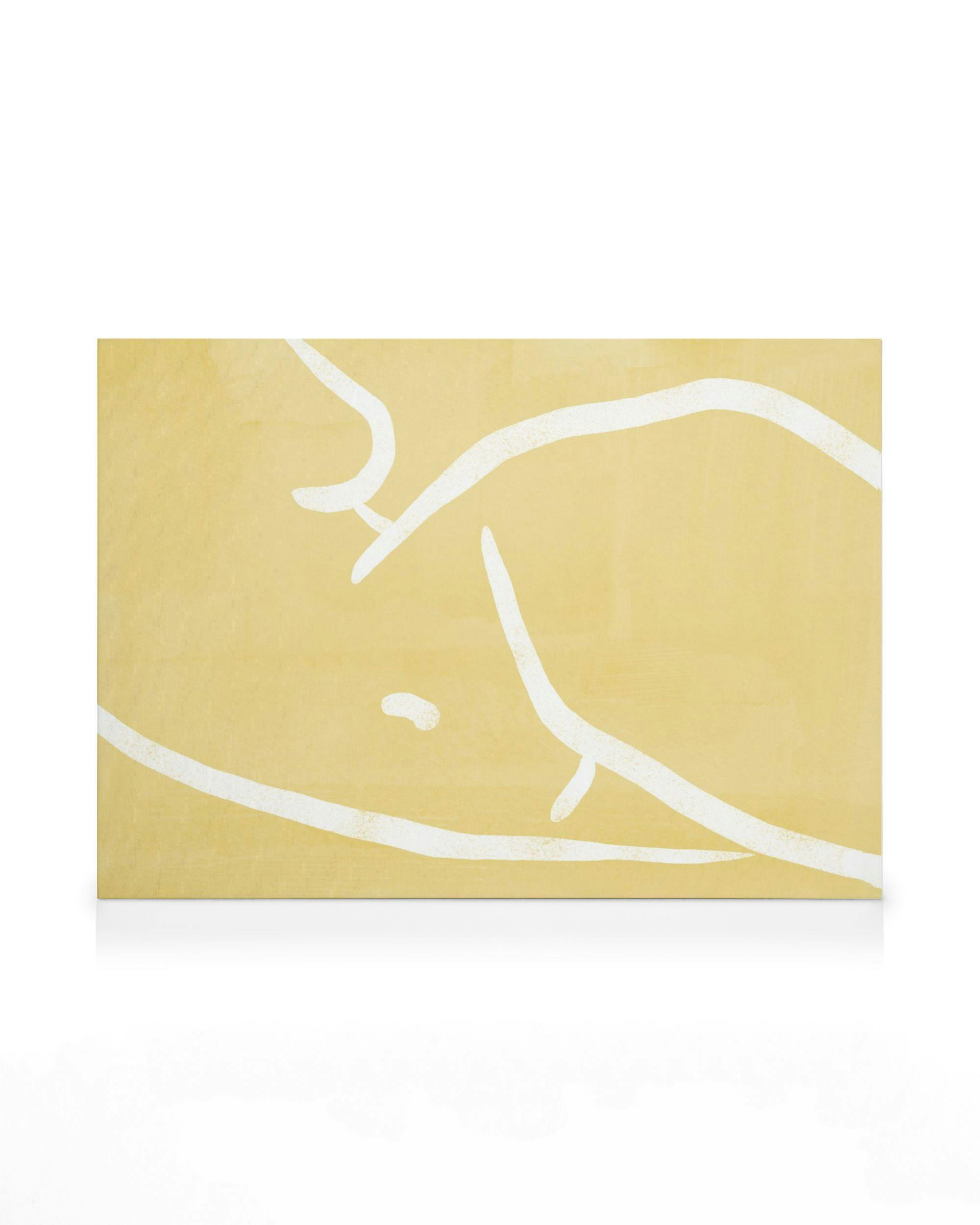 Canvas Prints Yellow Body Pose Canvas print (30x40 cm)