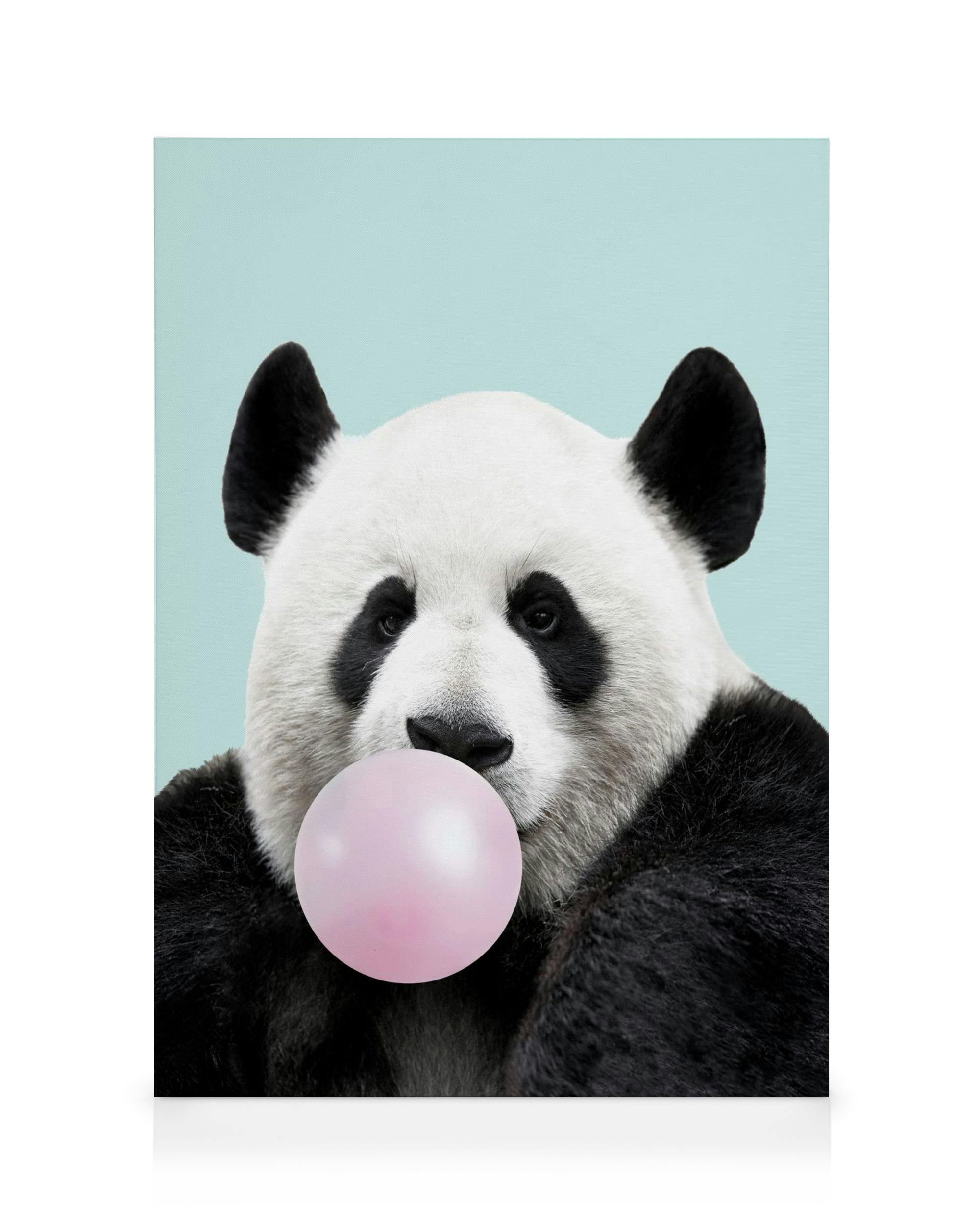 Canvas Prints Bubblegum Panda Canvas print (50x70 cm - Black Frame)
