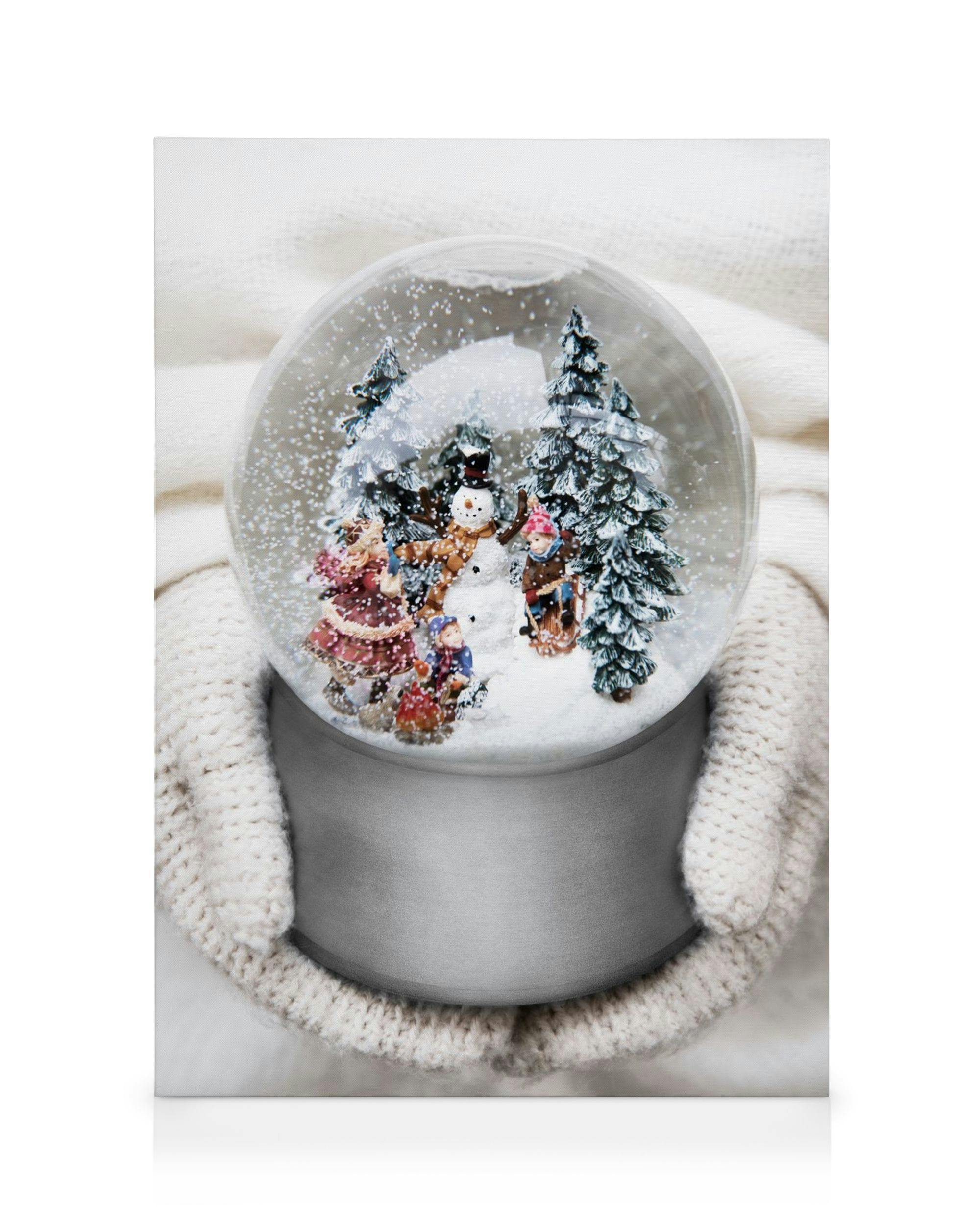 Canvas Prints Snow Globe Canvas print (50x70 cm - Oak Frame)