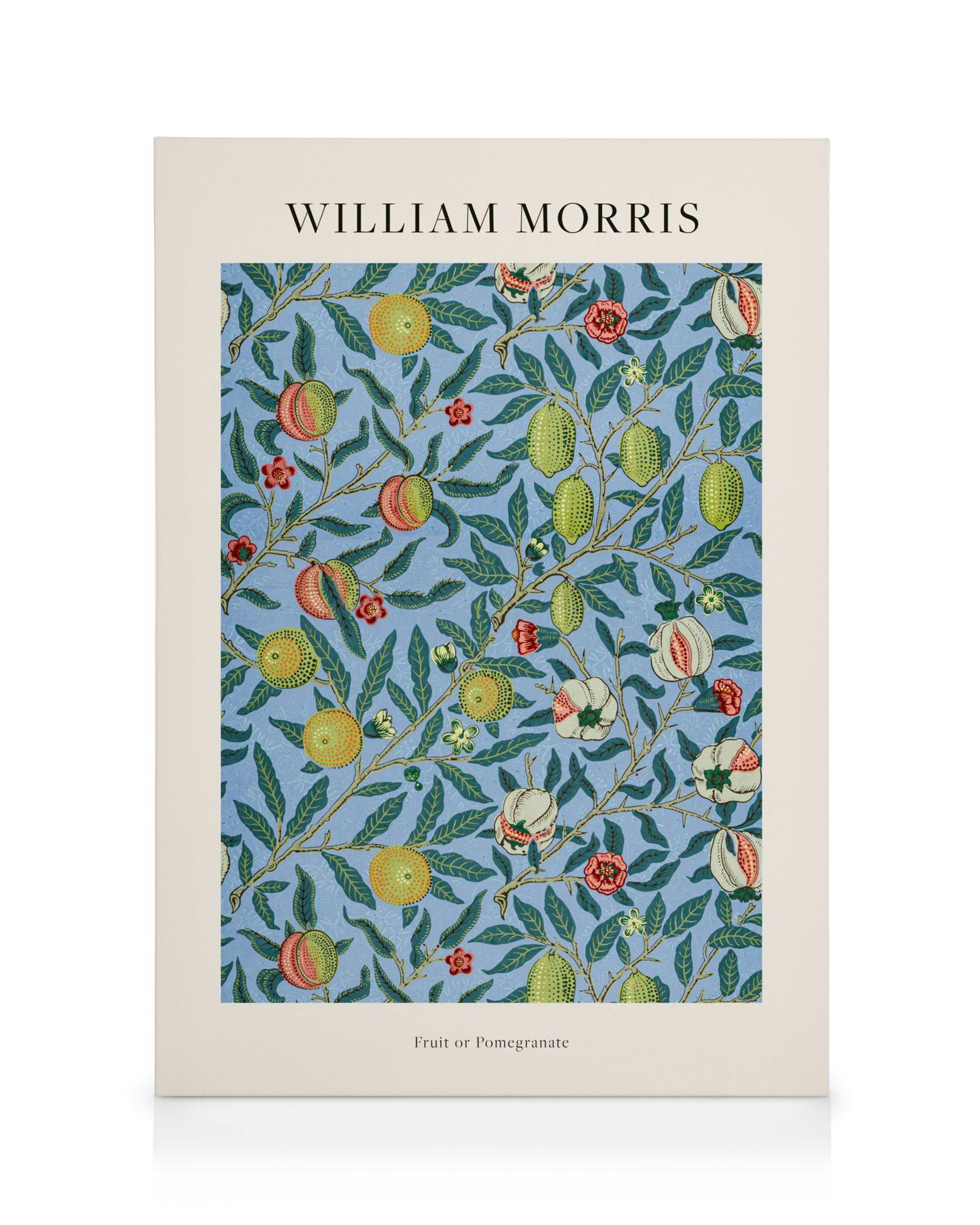 William Morris - Fruit or Pomegranate Stampa su Tela (50x70 cm - Cornice in rovere)- Pittori famosi