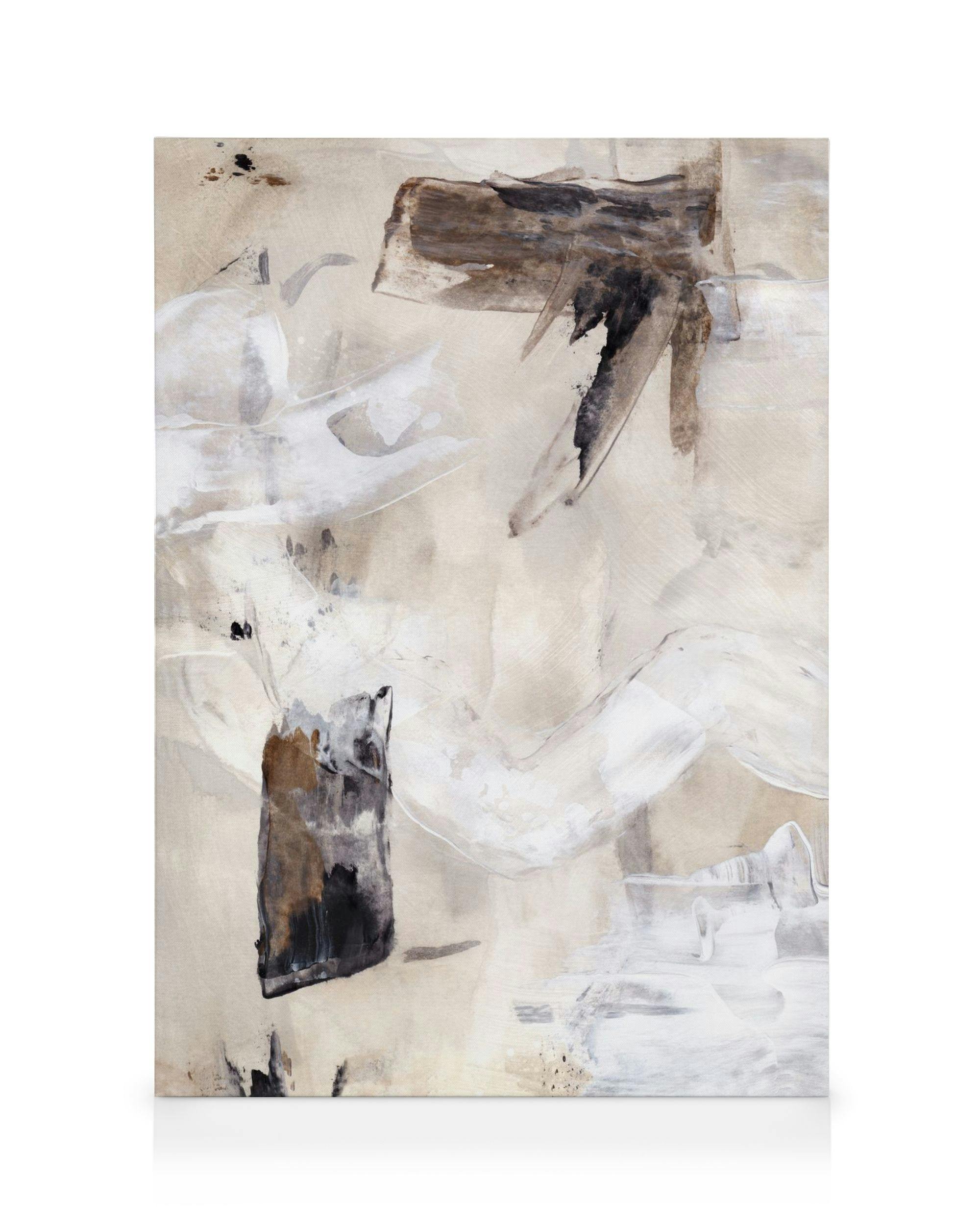 Canvas Prints Beige Painting No1 Canvas print (50x70 cm)