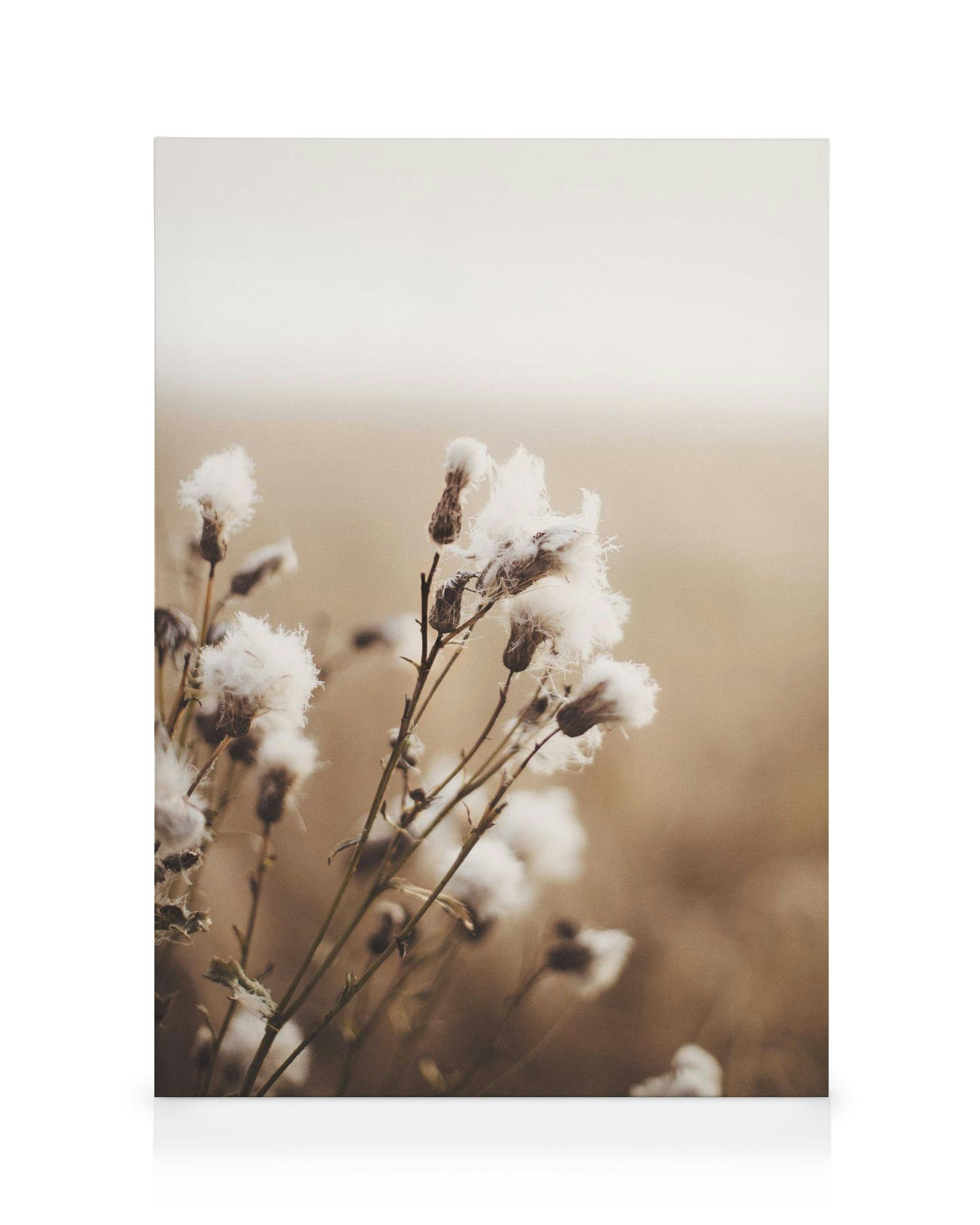 Moody Flowers Lienzo (30x40 cm - Marco de roble)