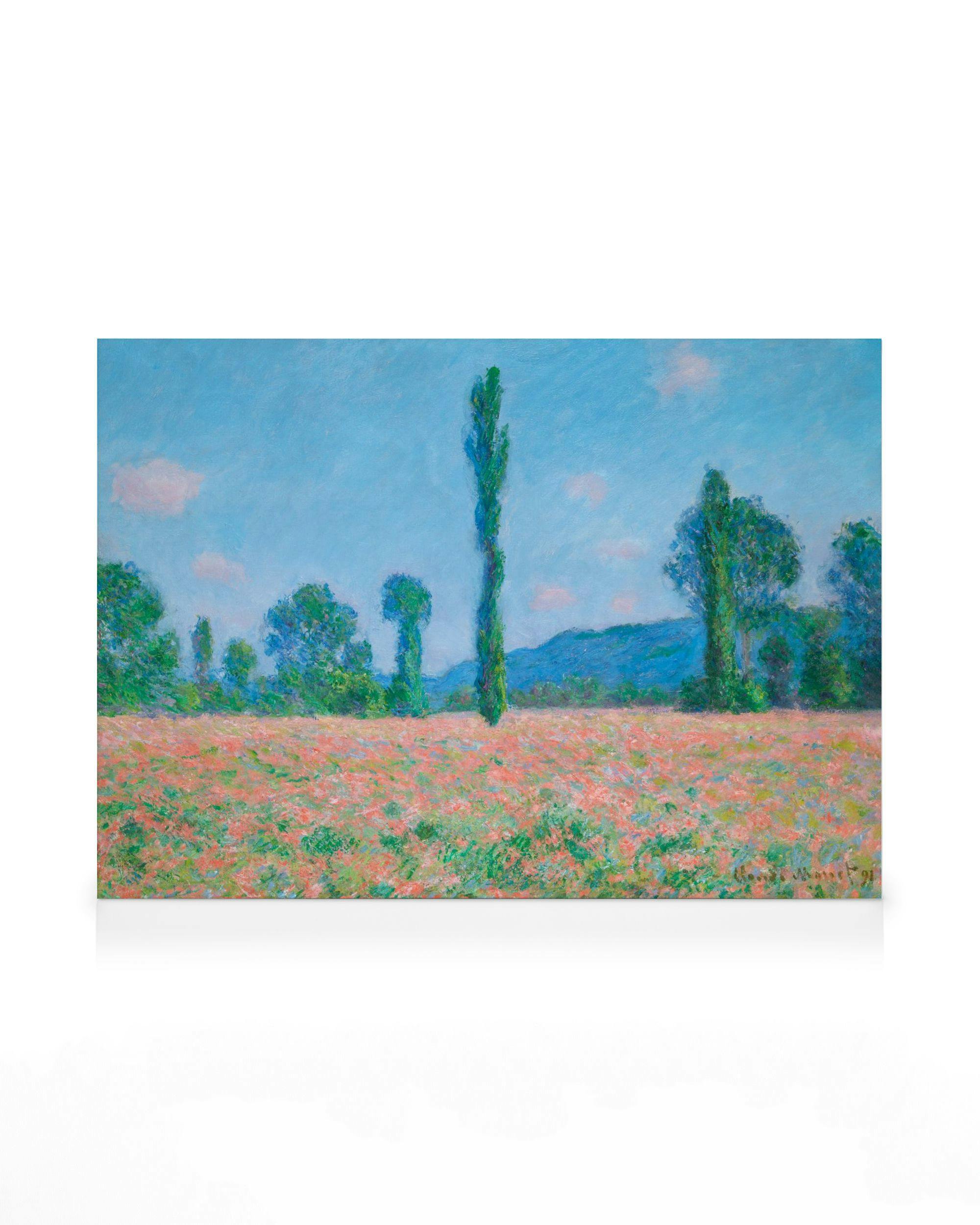 Monet - Poppy Field (Giverny) Canvas (30x40 cm)
