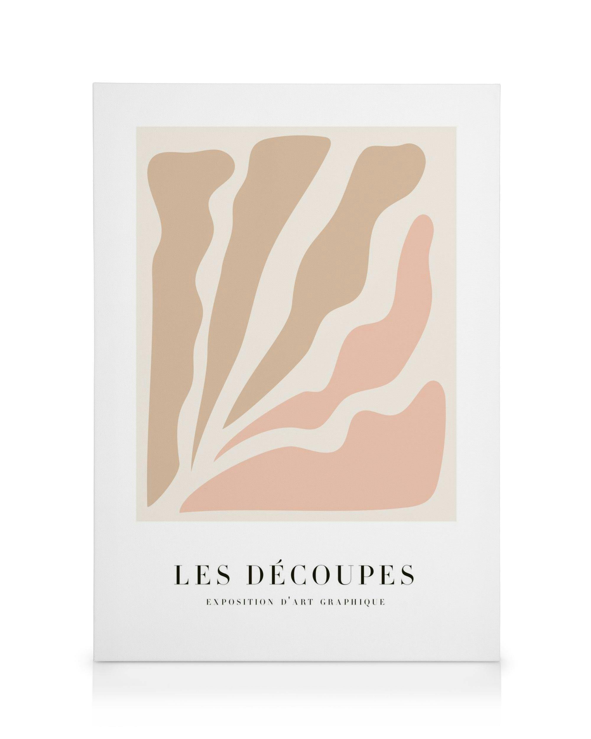Canvas Prints Découpes No3 Canvas print (30x40 cm - Oak Frame)