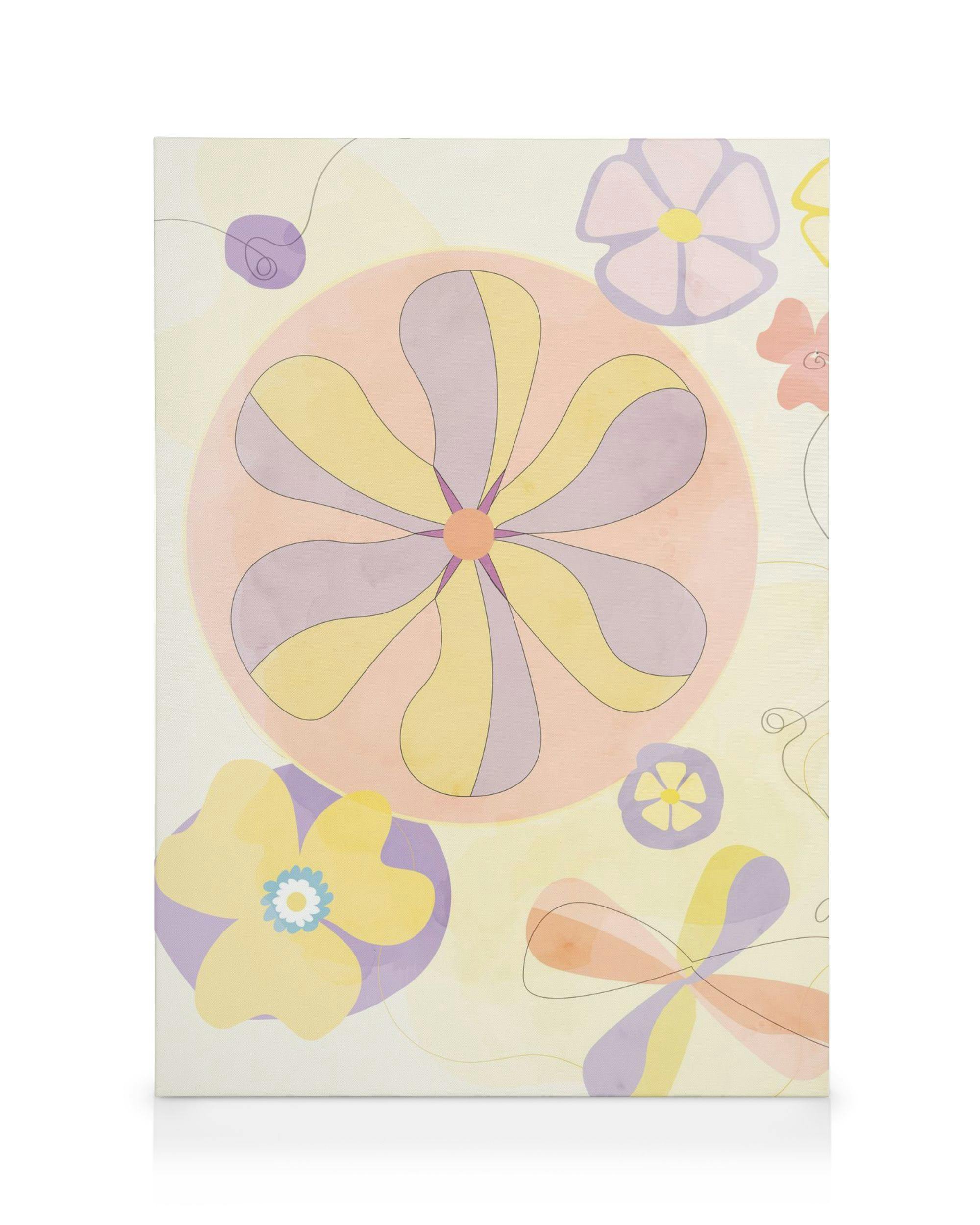 Playful Art Tableau sur toile (30x40 cm - Cadre noir) - Art abstrait par Desenio