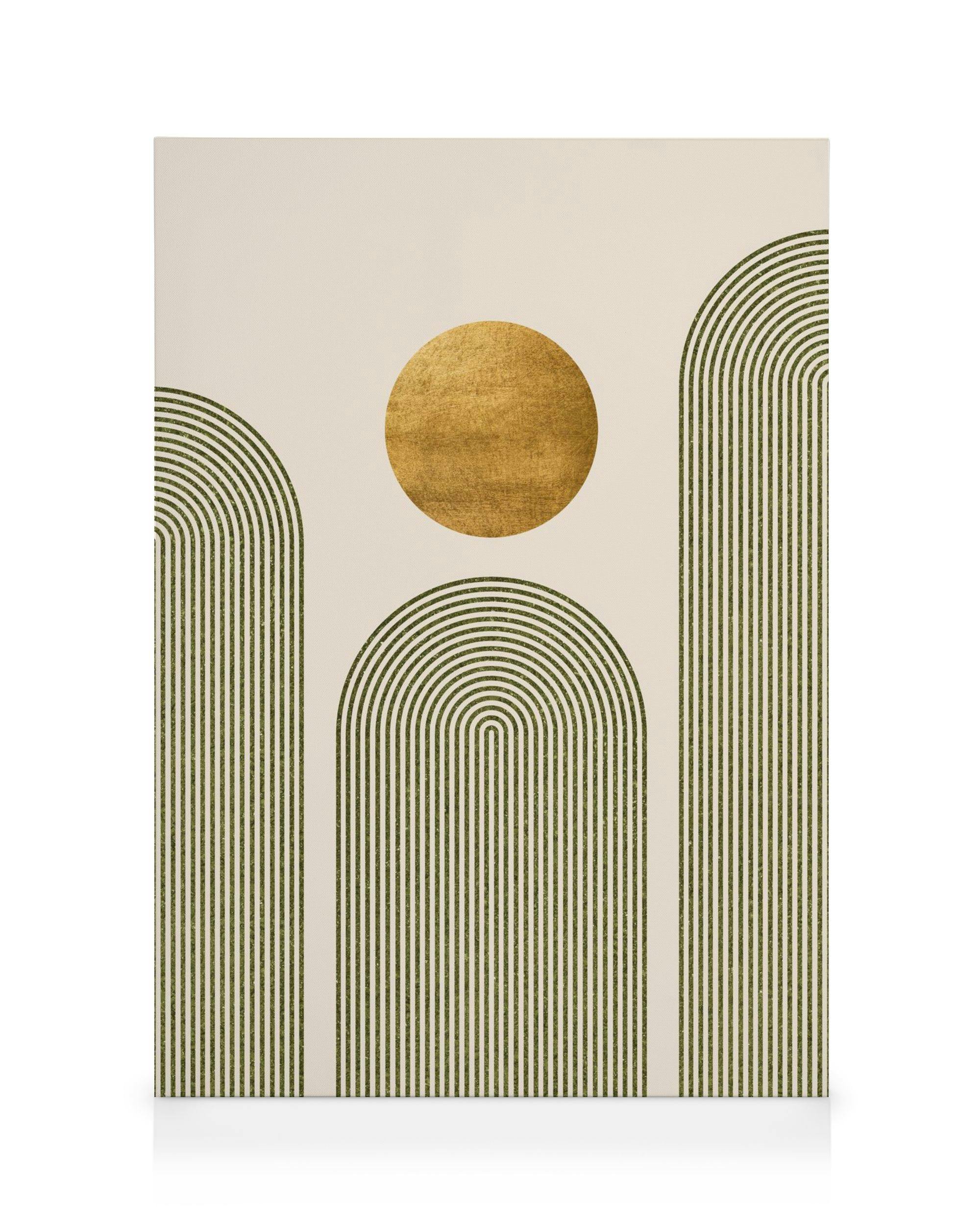 Green & Gold No2 Canvas (30x40 cm)