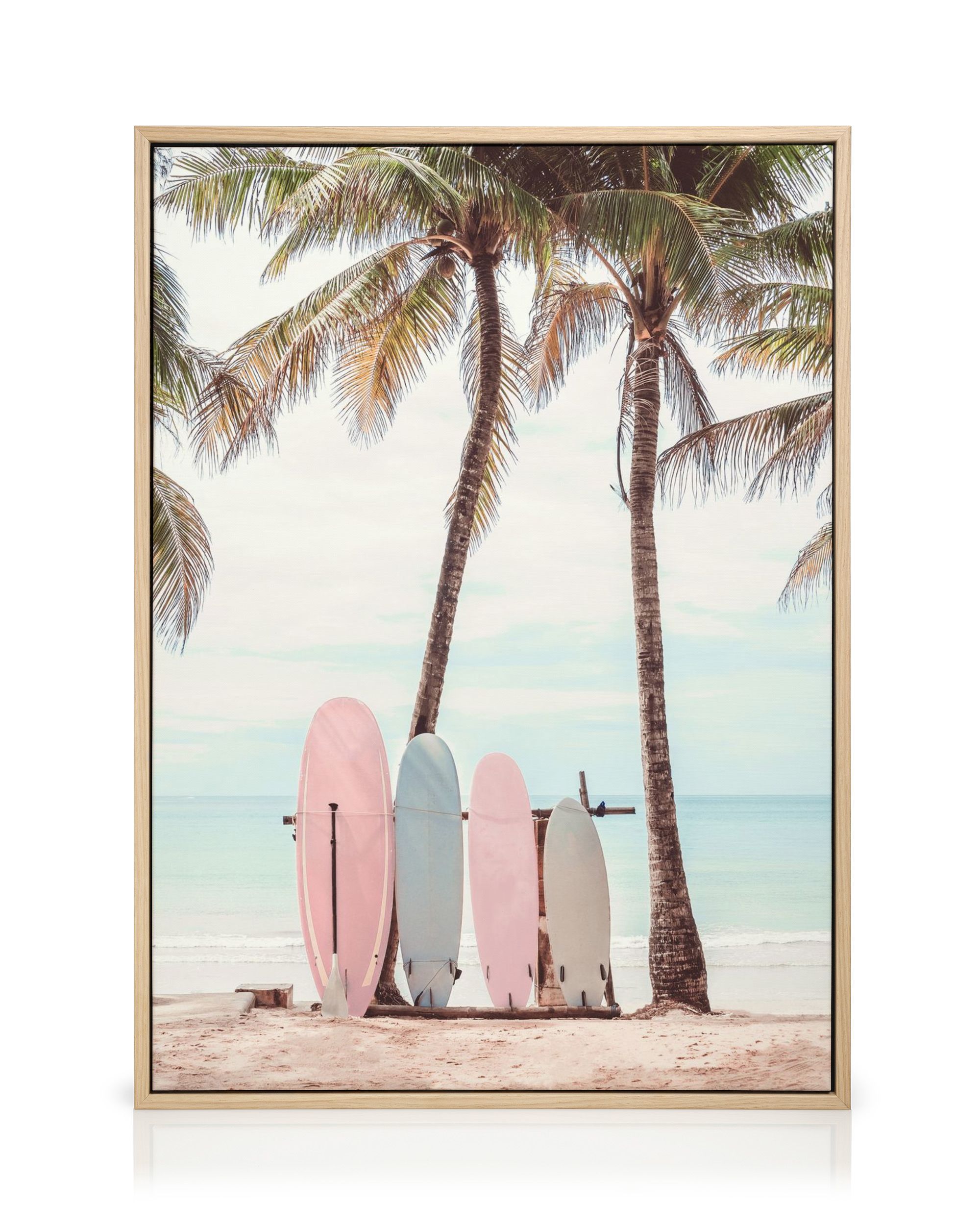 送料込み！CANVAS SURFBOARDS(キャンバス　サーフボード)5.4 Surfboards Beach Canvas Print – Coastal Wall Art Poster | Desenio