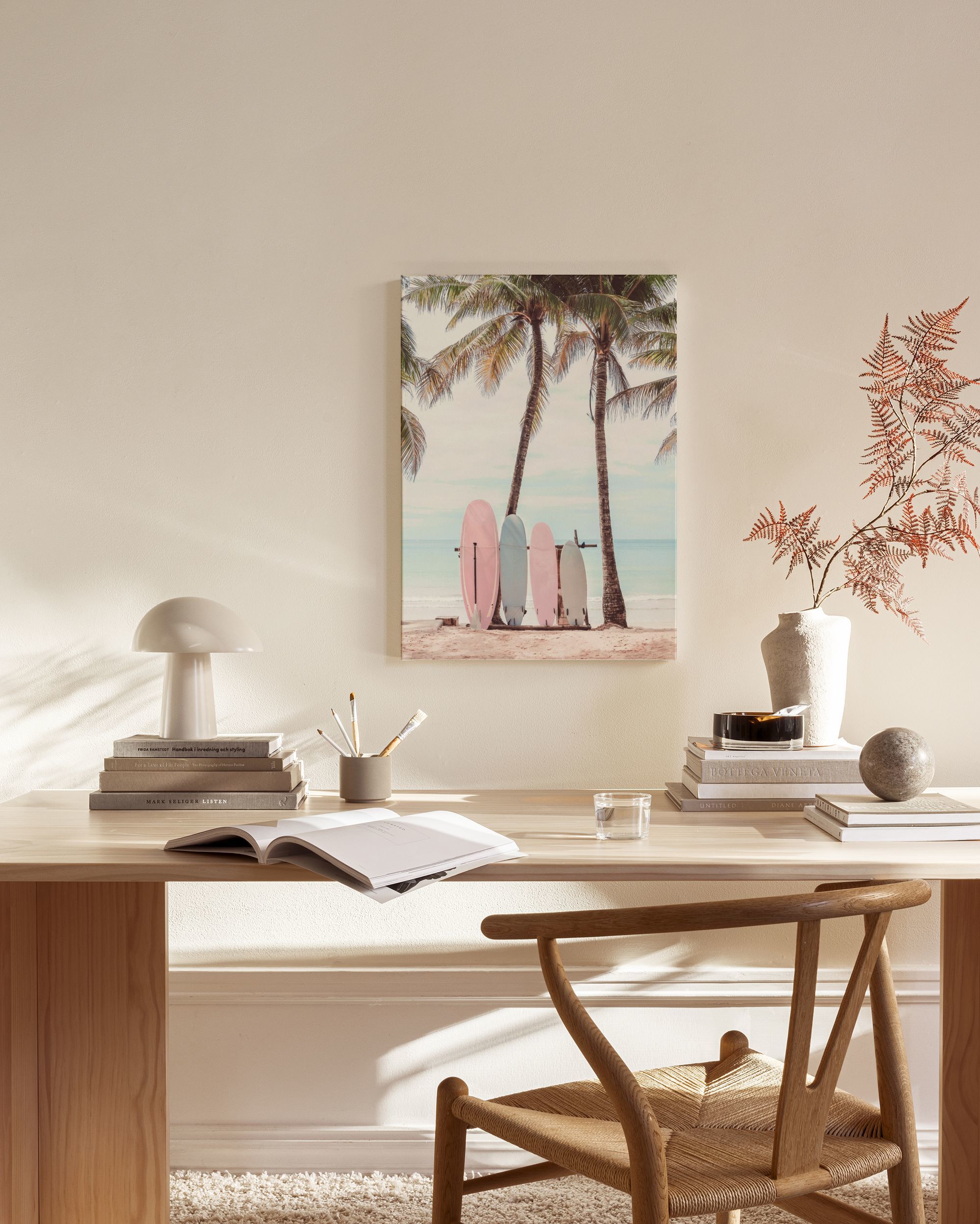 Surfboards Beach Canvas Print – Coastal Wall Art Poster | Desenio