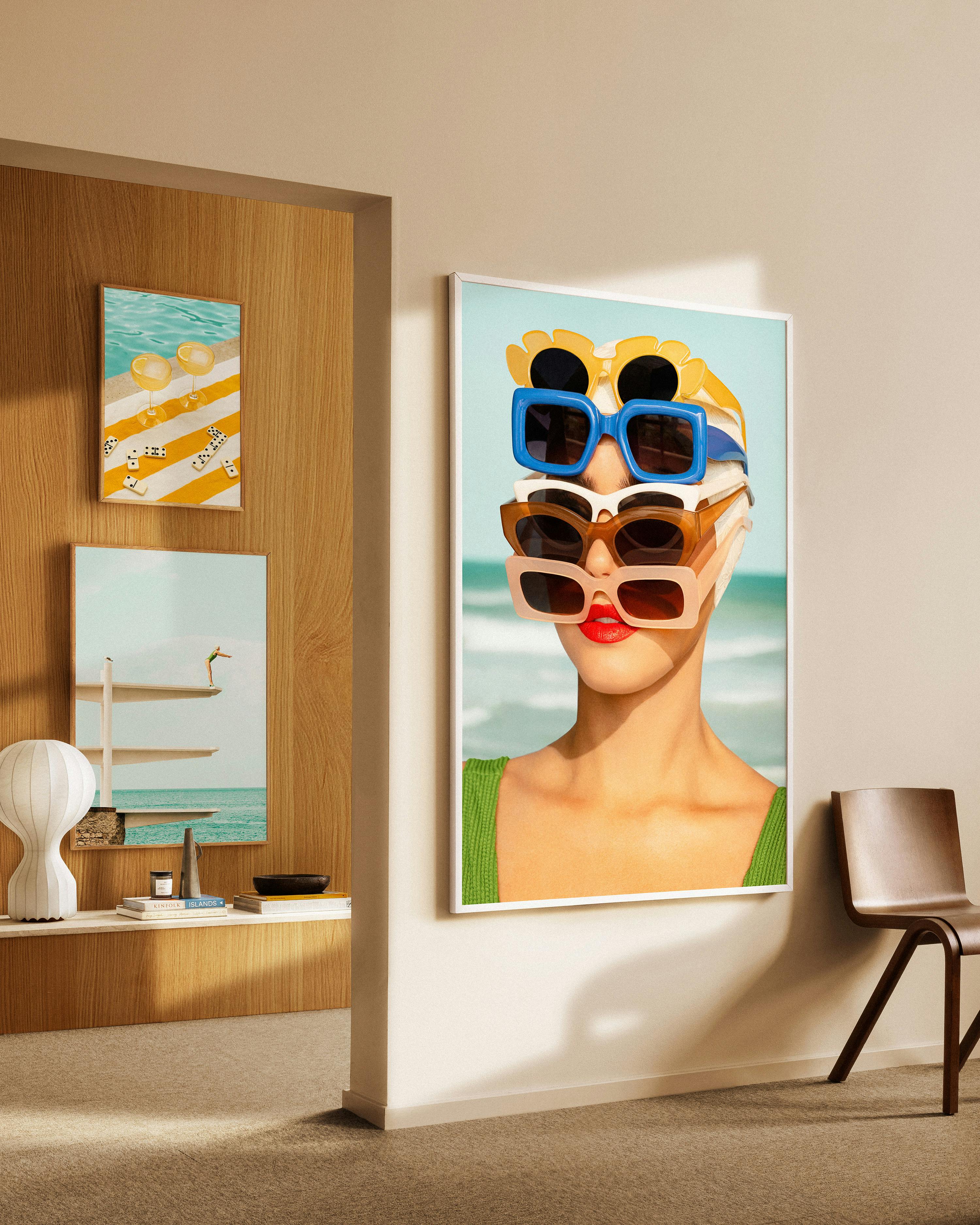 Coastal Retro gallery wall (ONE SIZE)