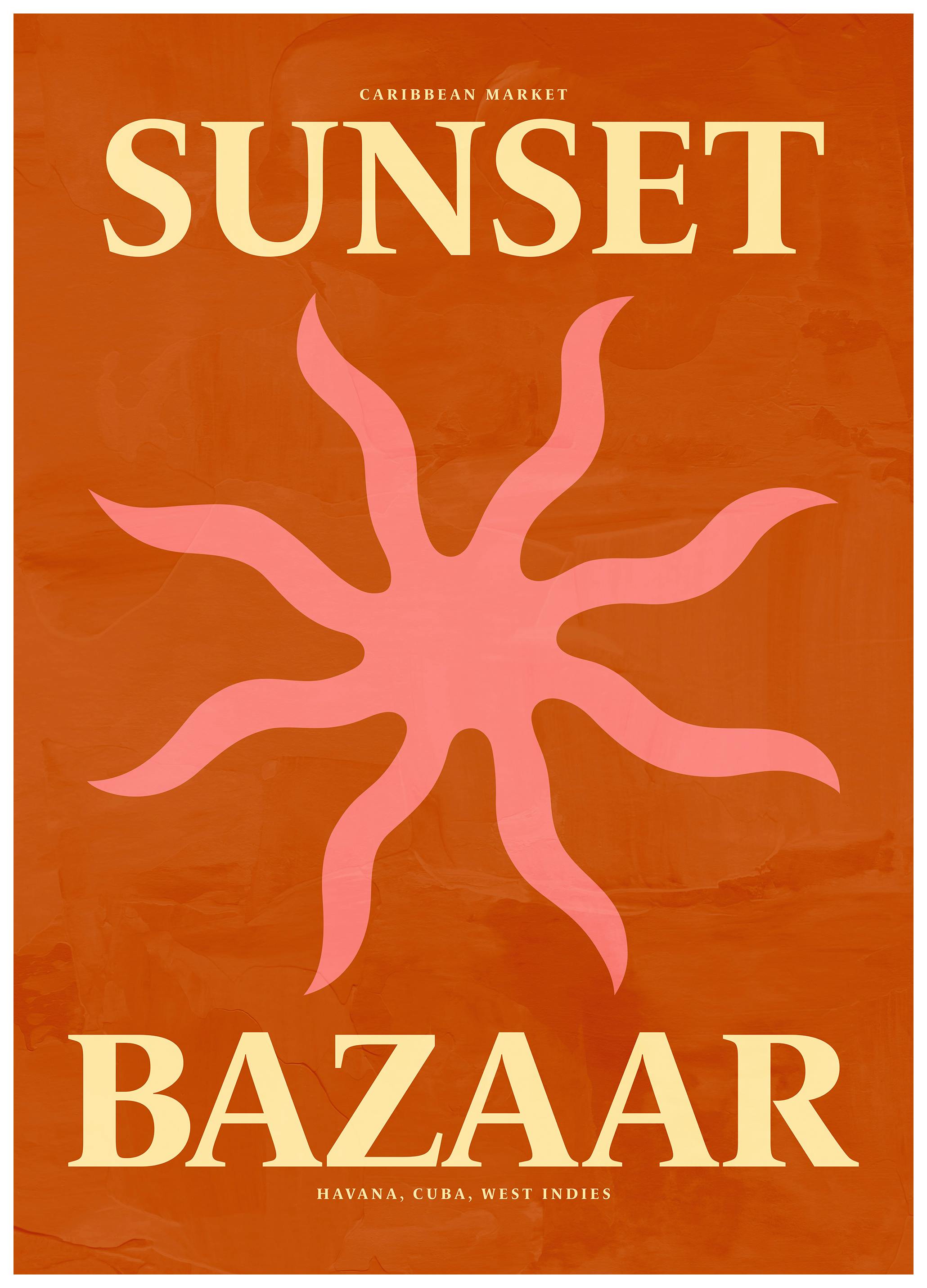 Prints - Sunset Bazaar Print (50x70 cm) - Graphic art prints