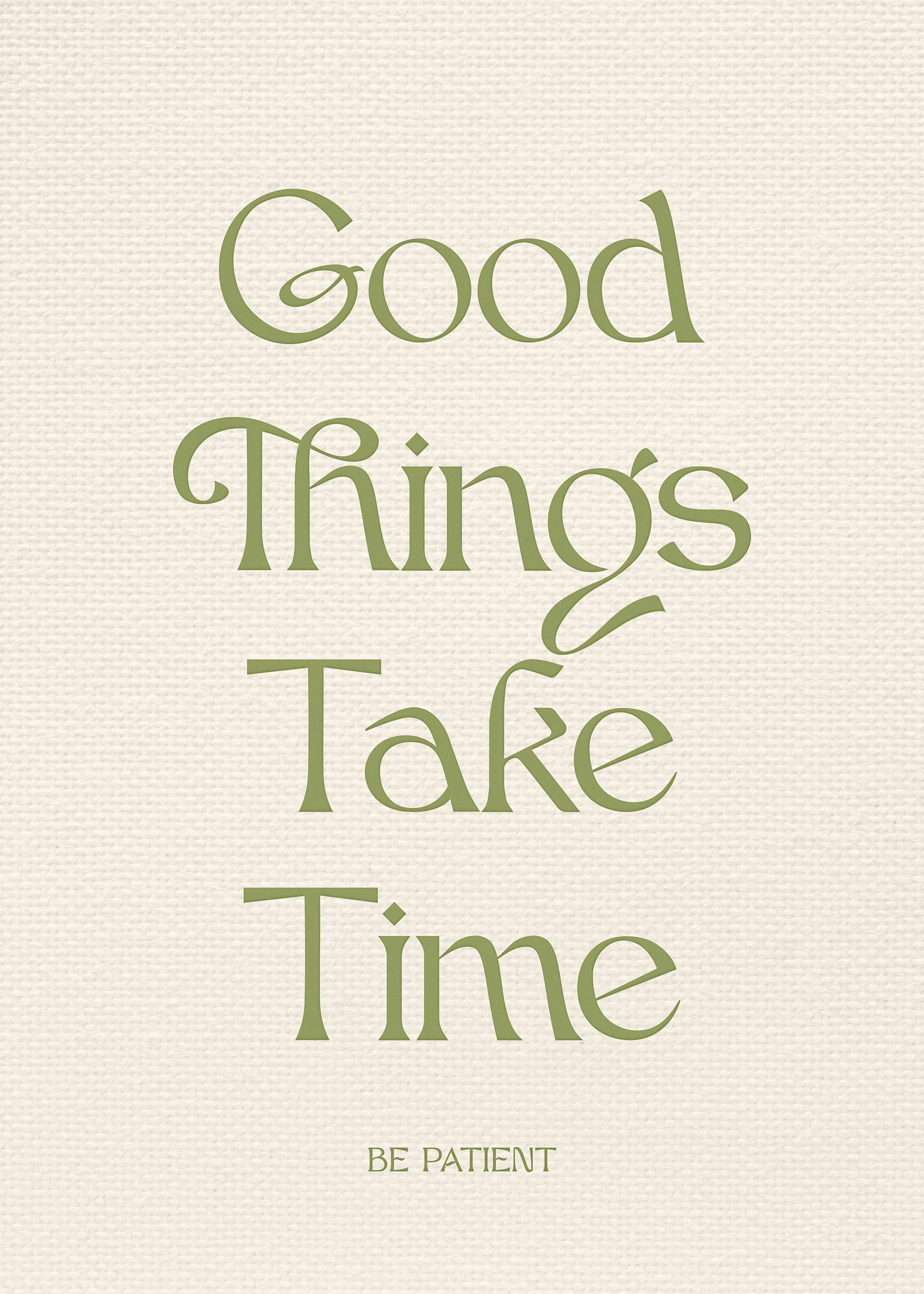 Be Patient Print 0