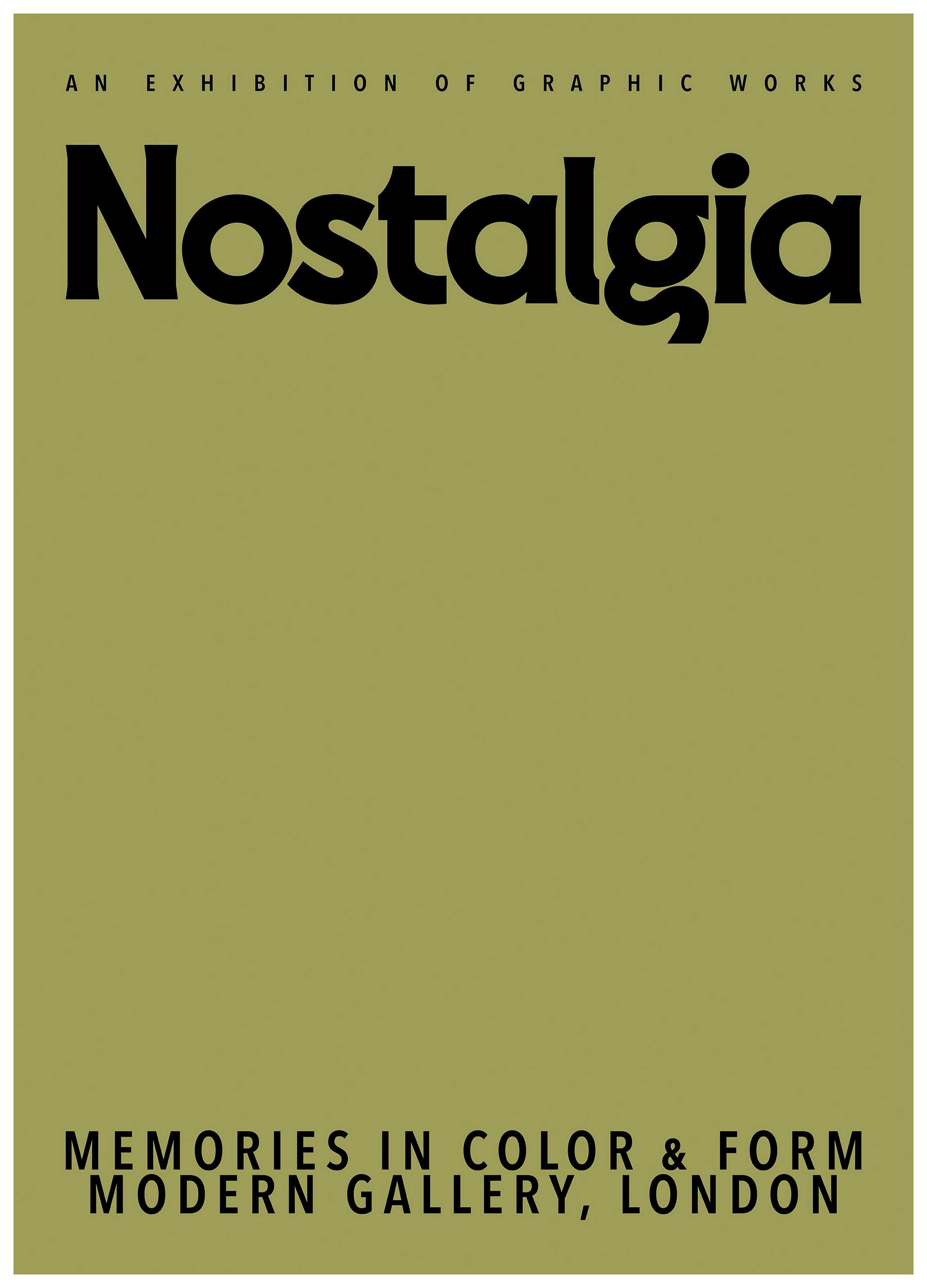 Nostalgia London Poster (70x100 cm)- Quadros com texto