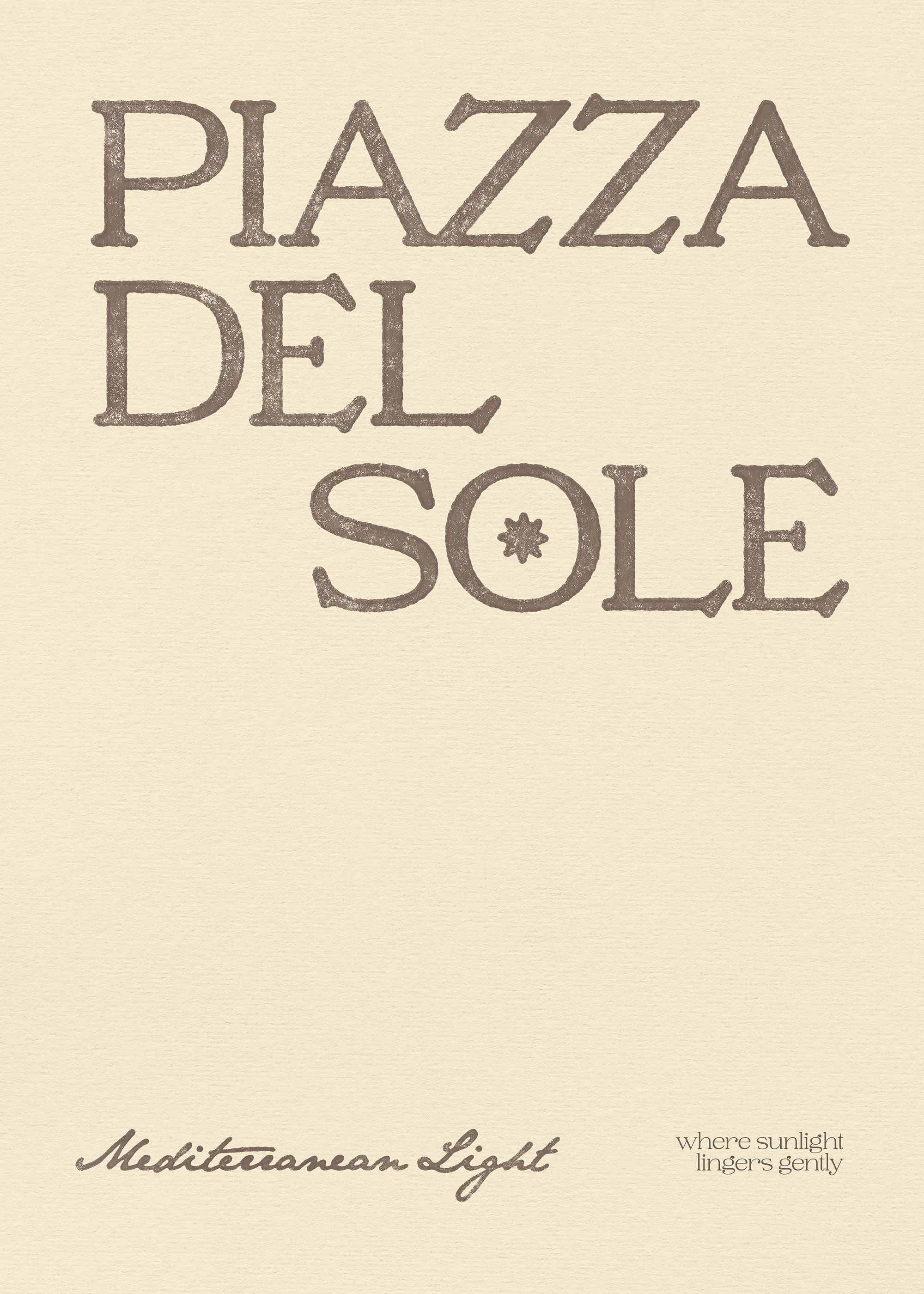 Piazza Del Sole Plakat 0