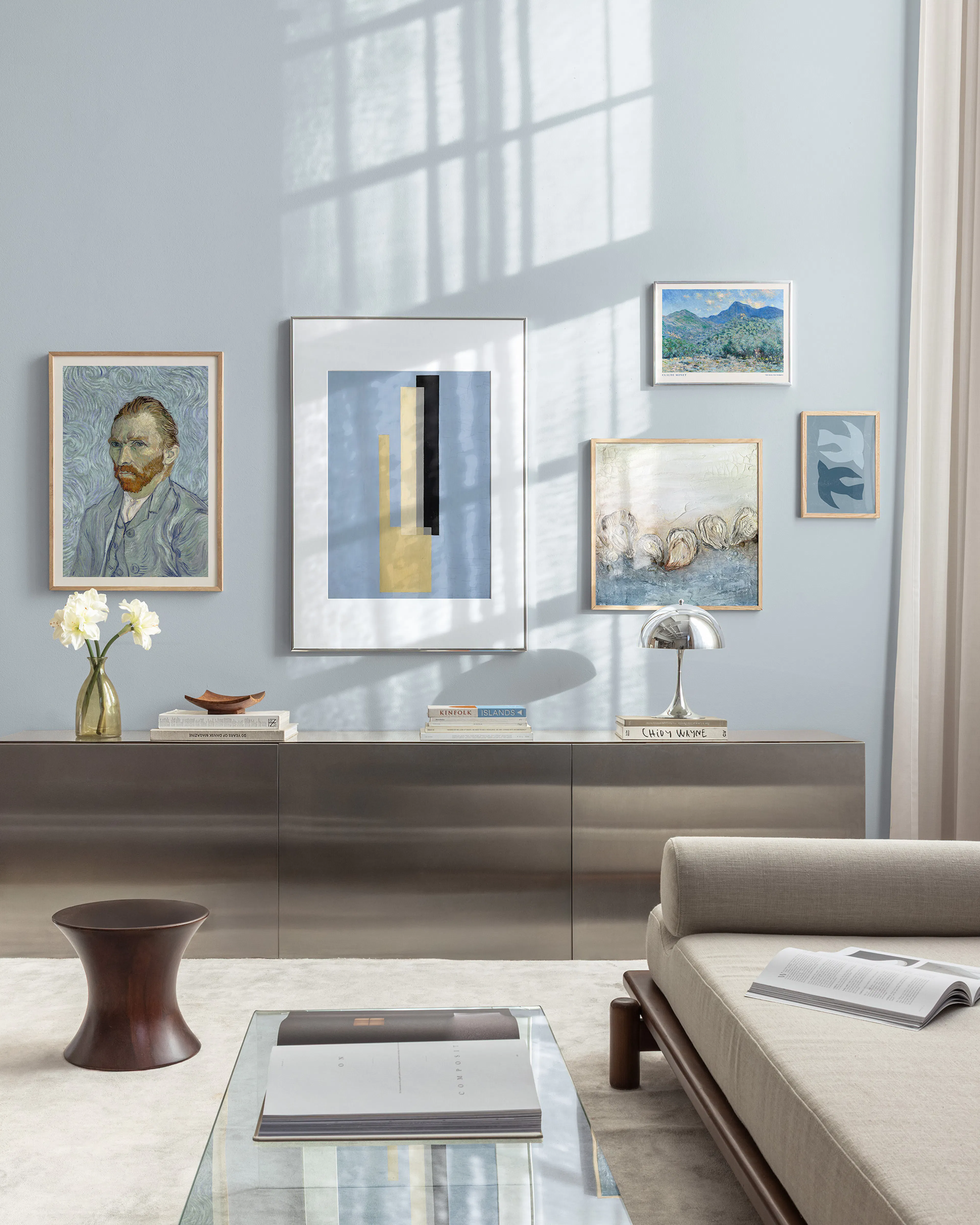 Soft Curations gallery wall