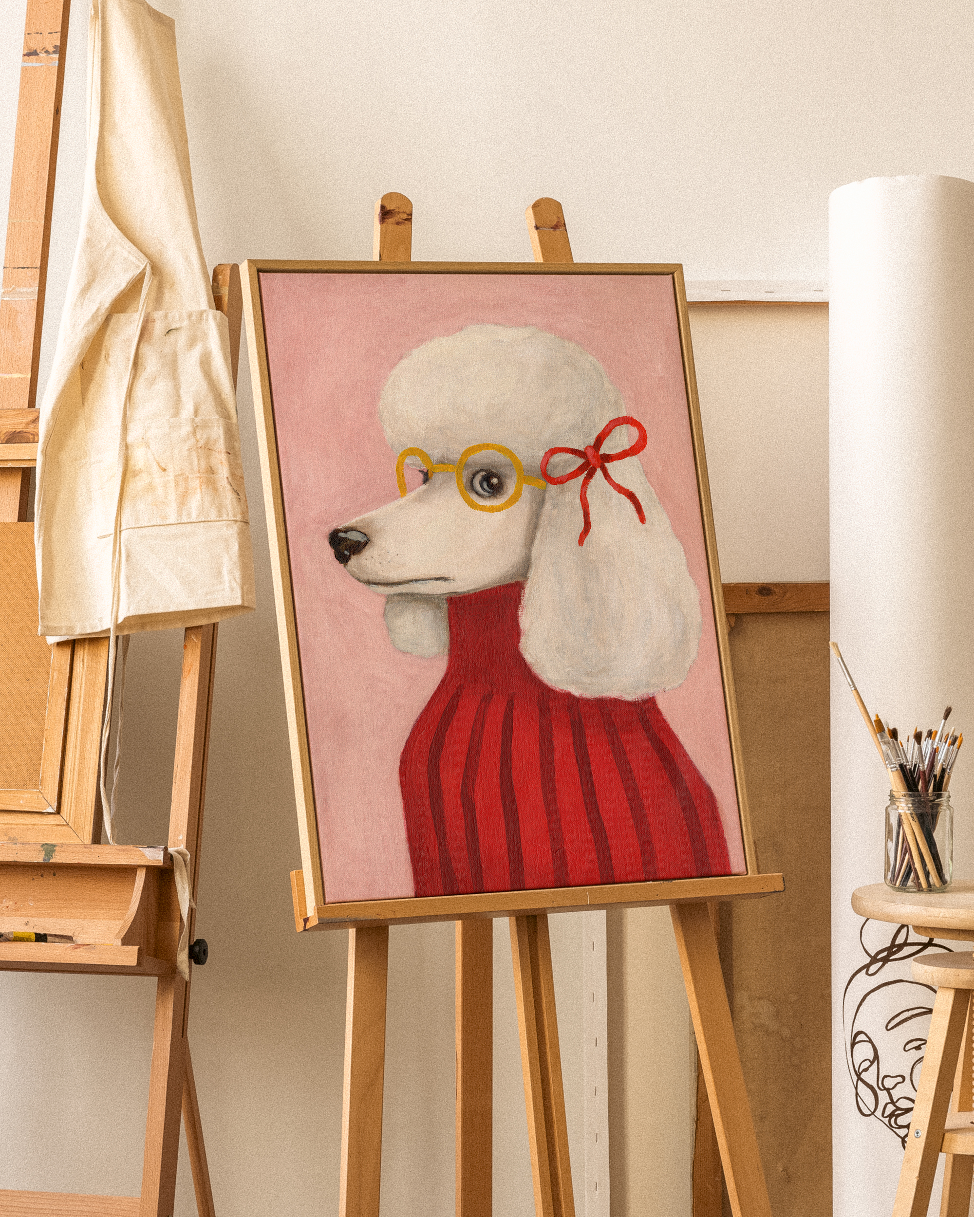 The Librarian Canvas print