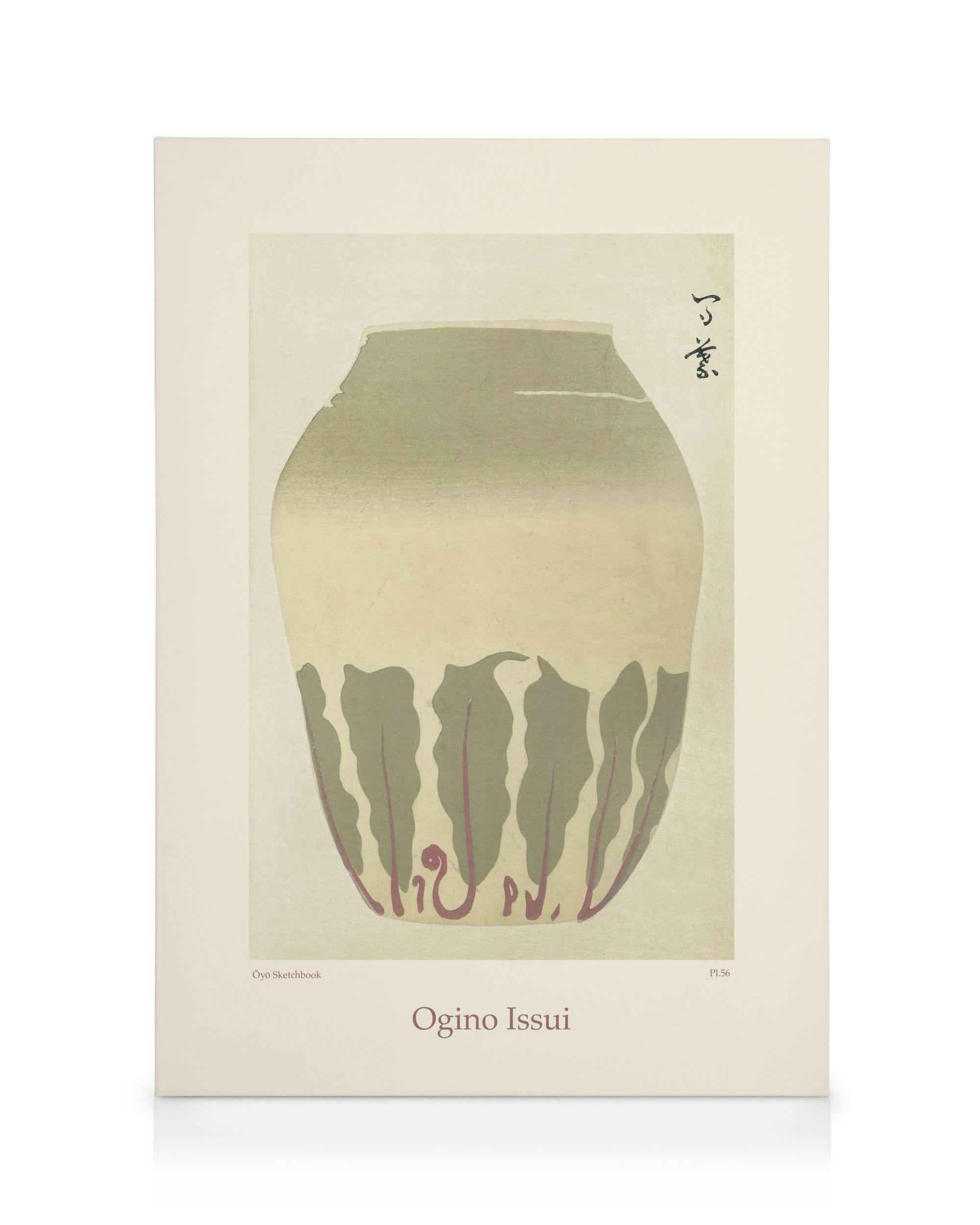 Canvas Prints Ogino Issui - Ōyō Manga, Vase Study Canvas print (100x140 cm)