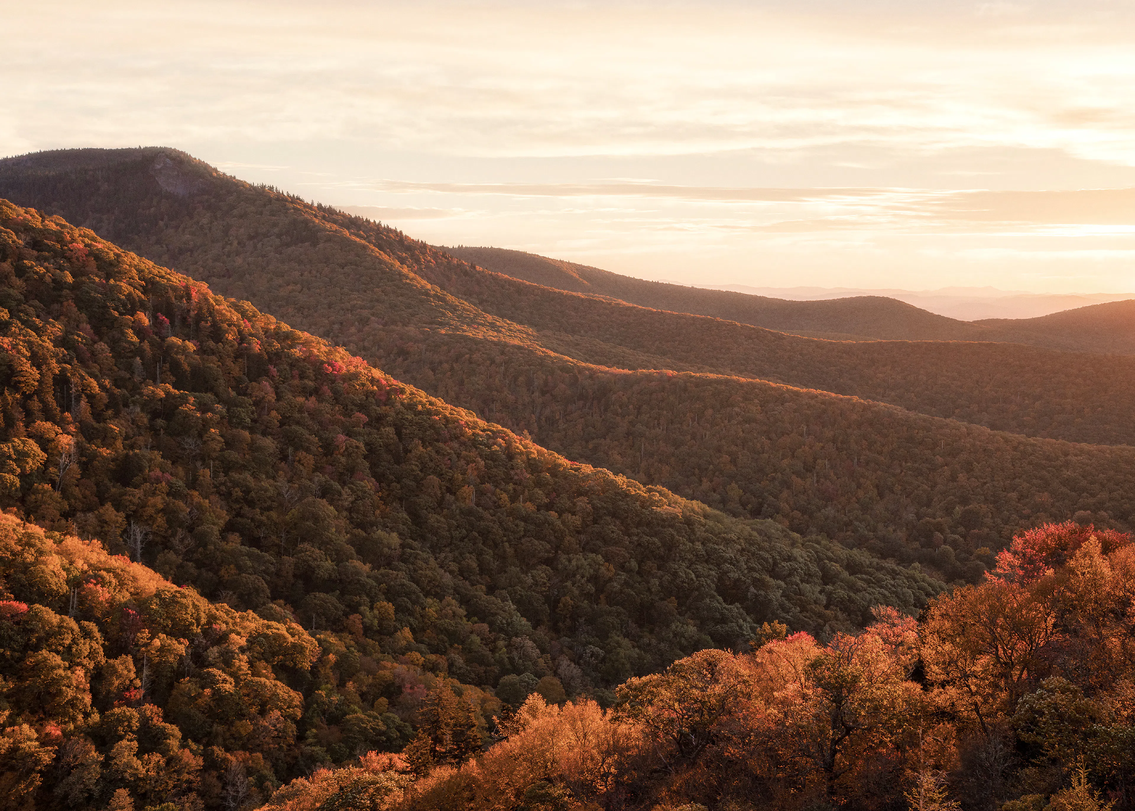 Blue Ridge Mountain Sunrise Poster 0