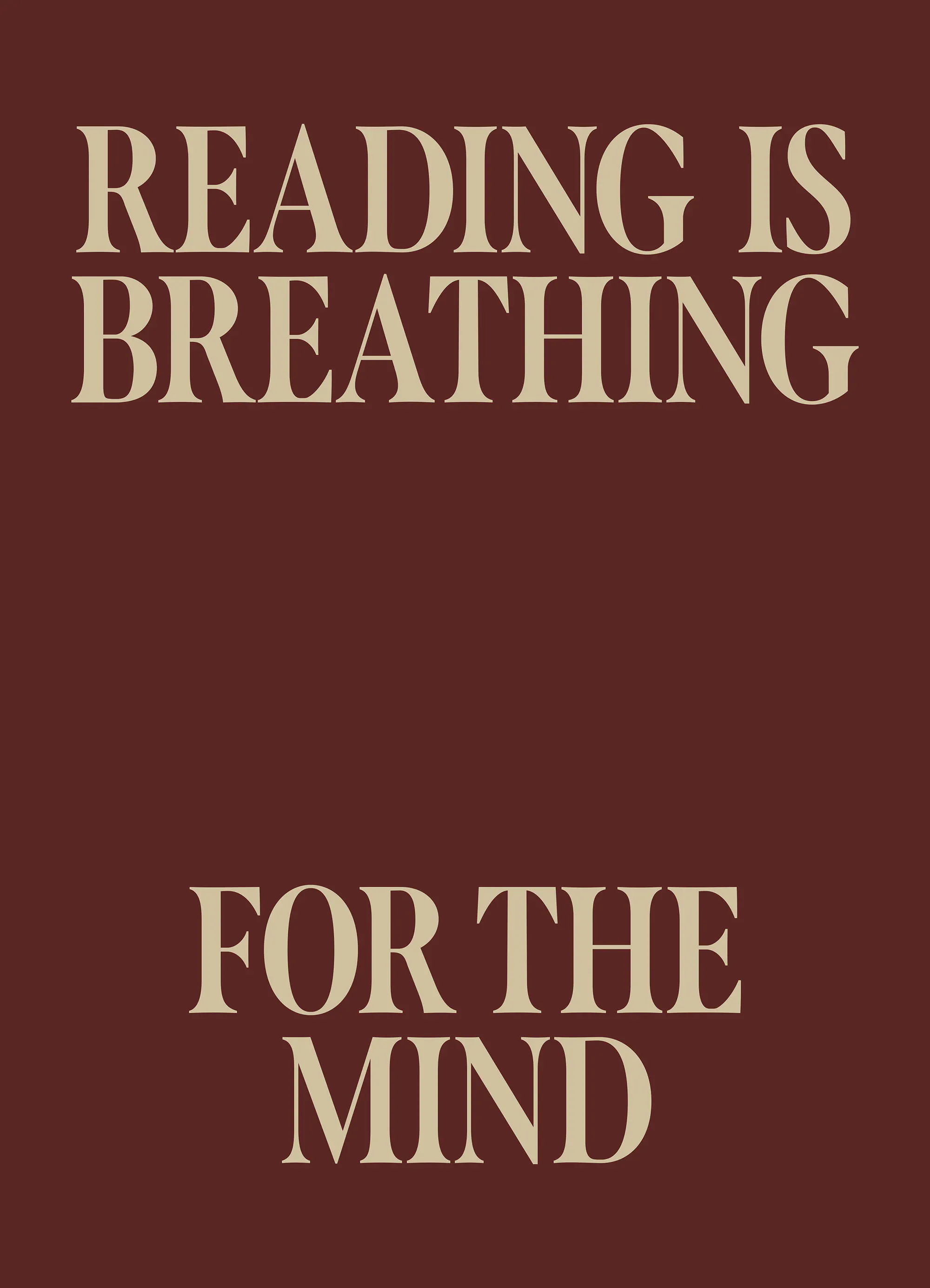 Reading is Breathing Poster 0