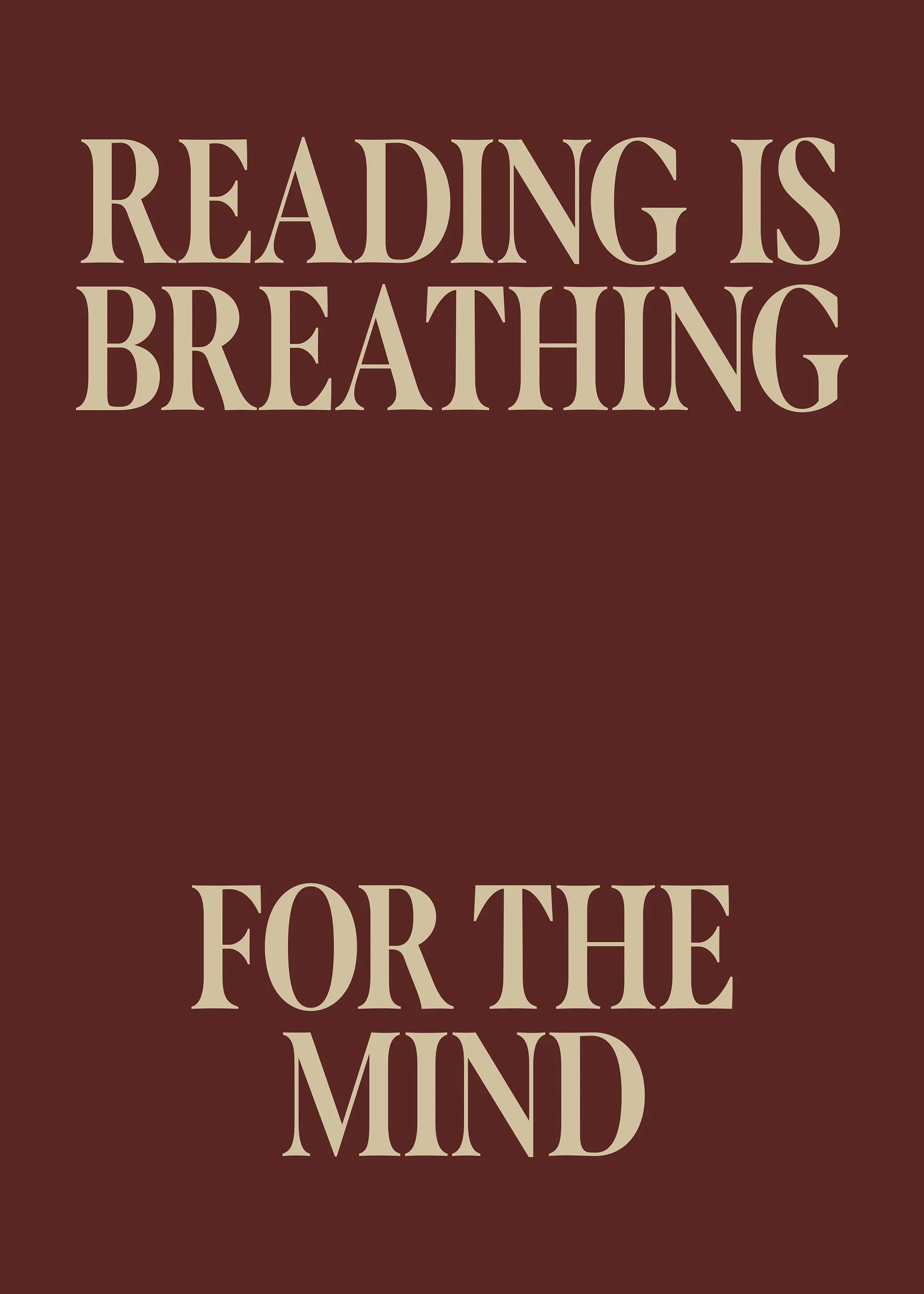 Reading is Breathing Print 0