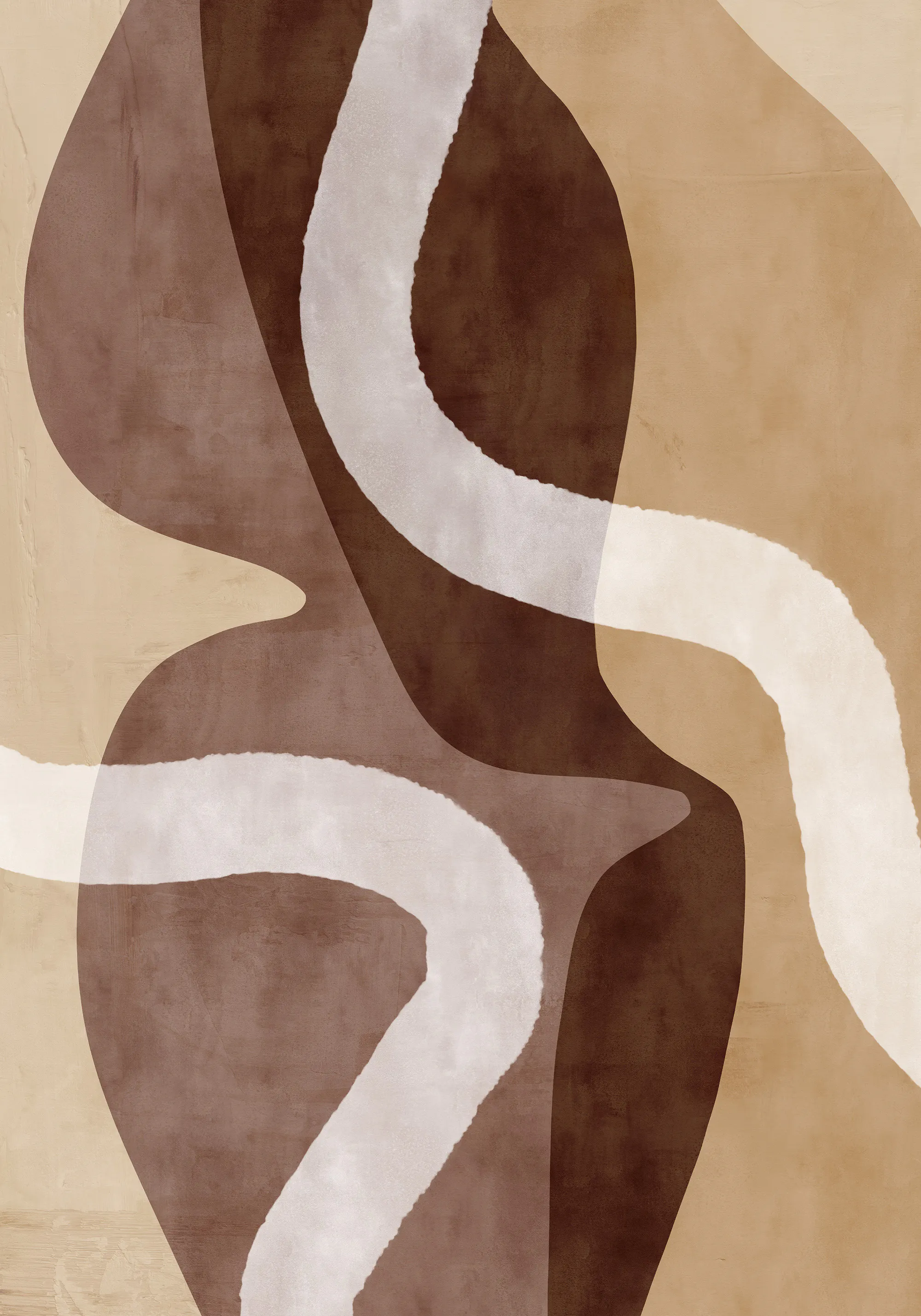 Earth Tone Abstraction No1 Poster 0