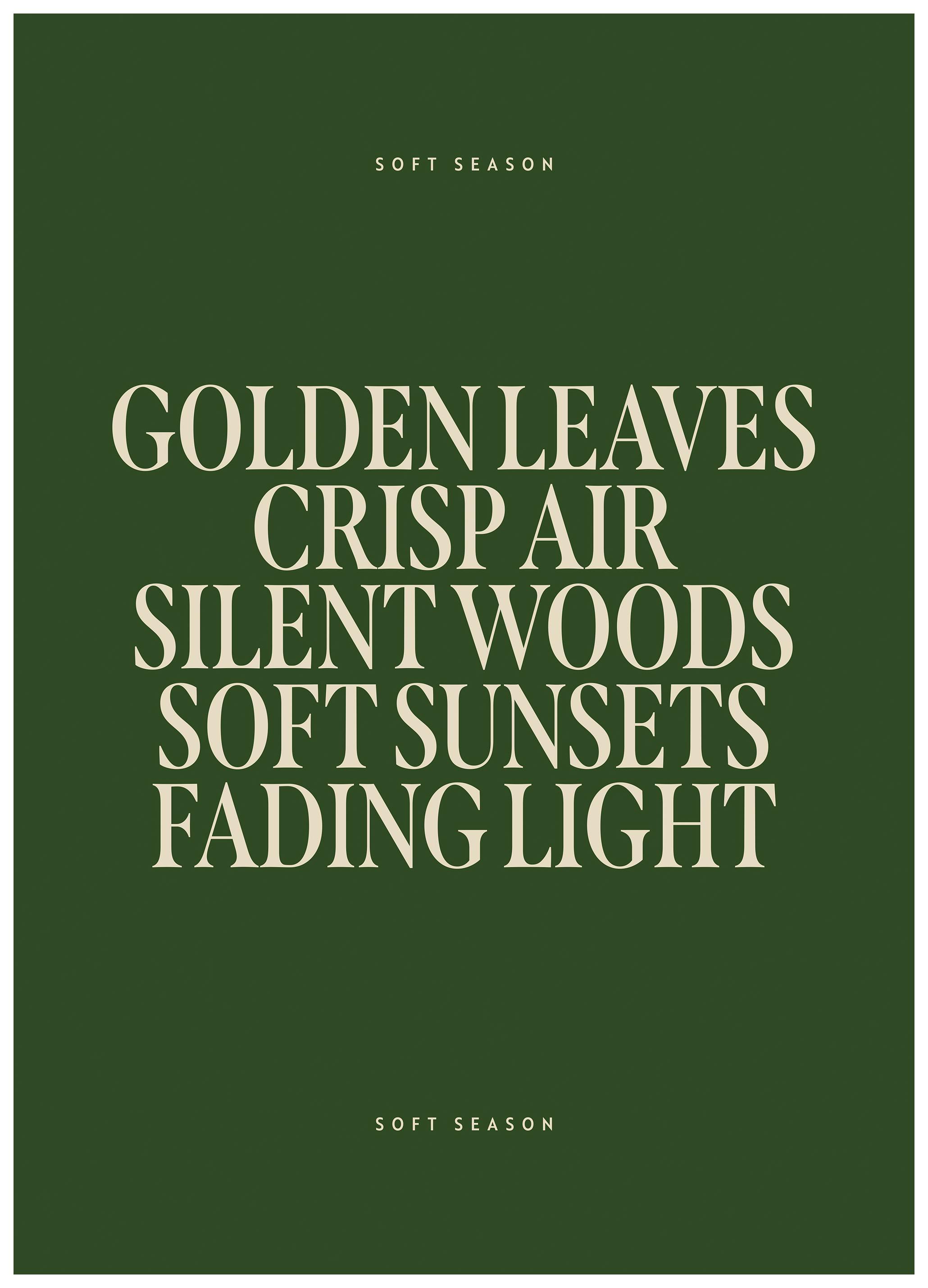 Soft Season Poster (13x18 cm)