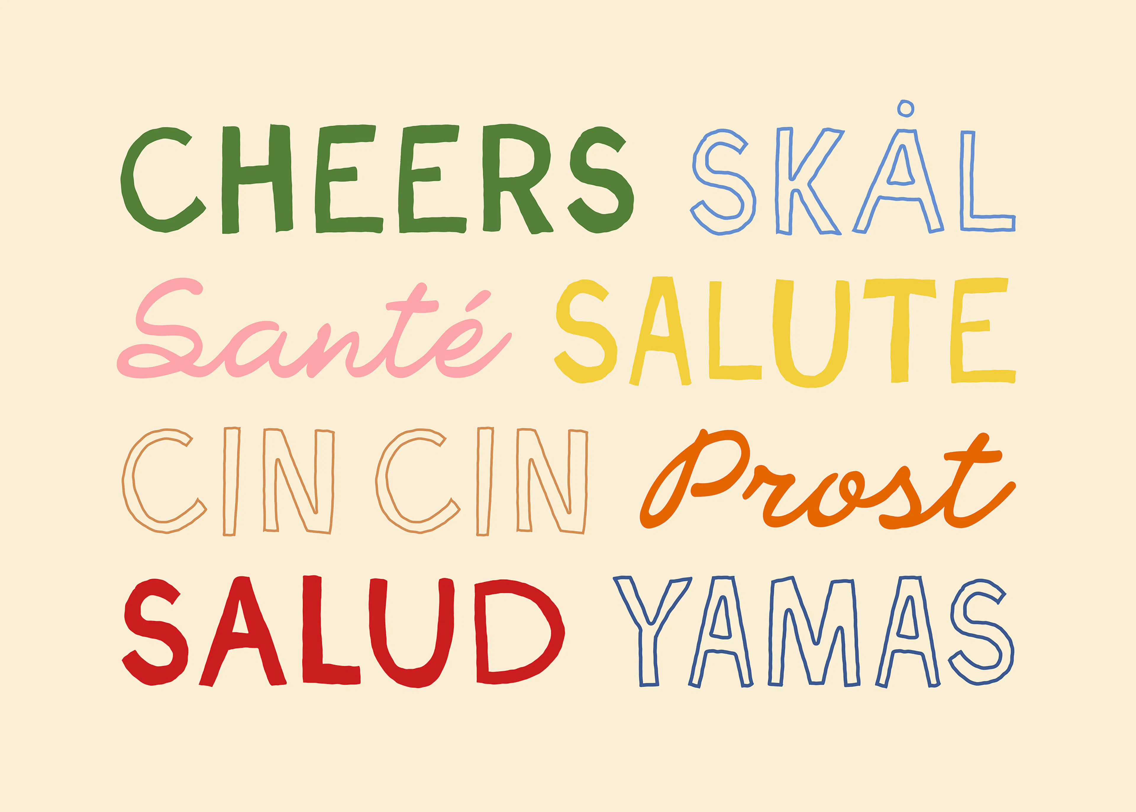 Cheers Print 0