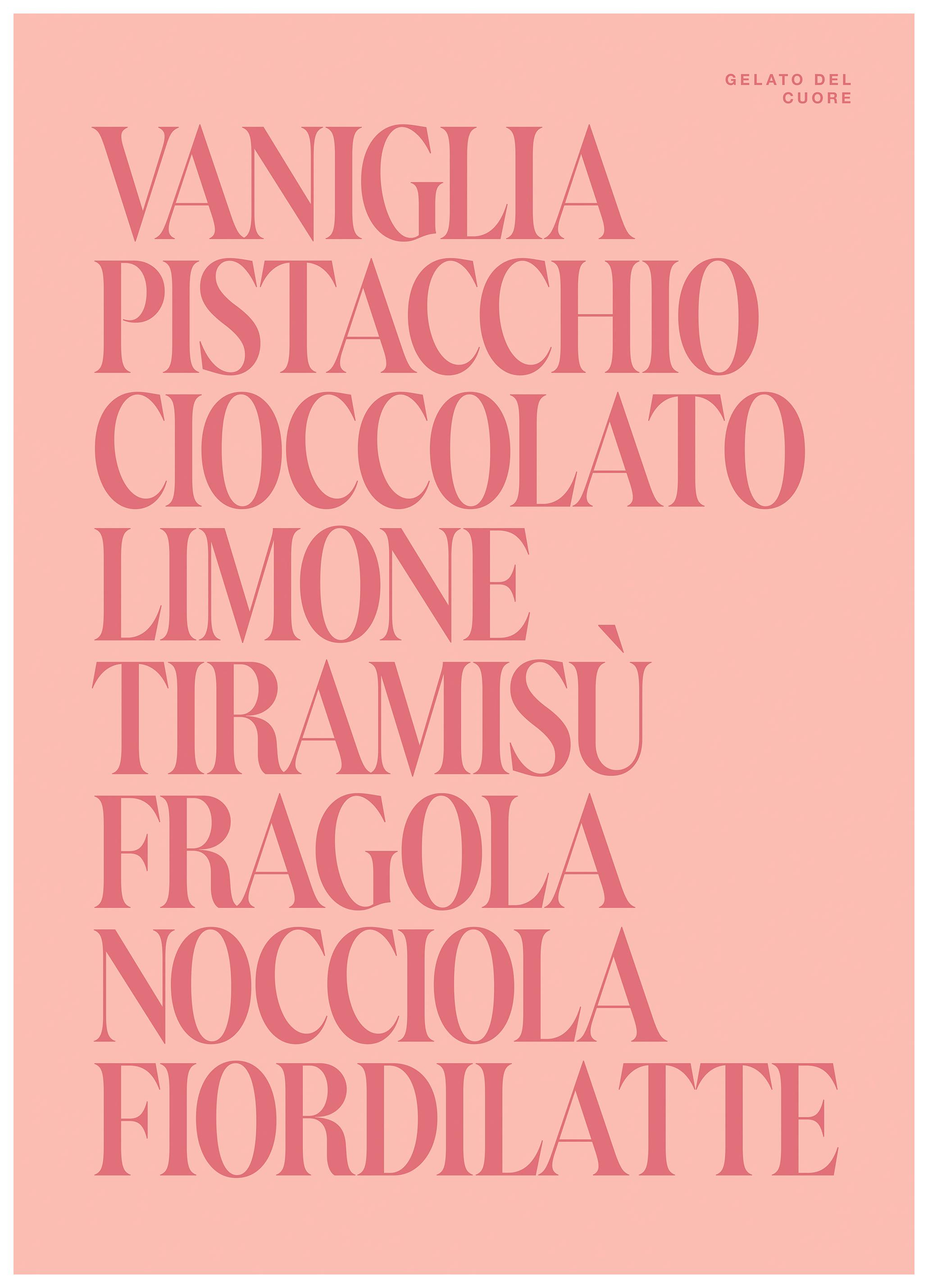 Gelato del Cuore Poster (40x50 cm)