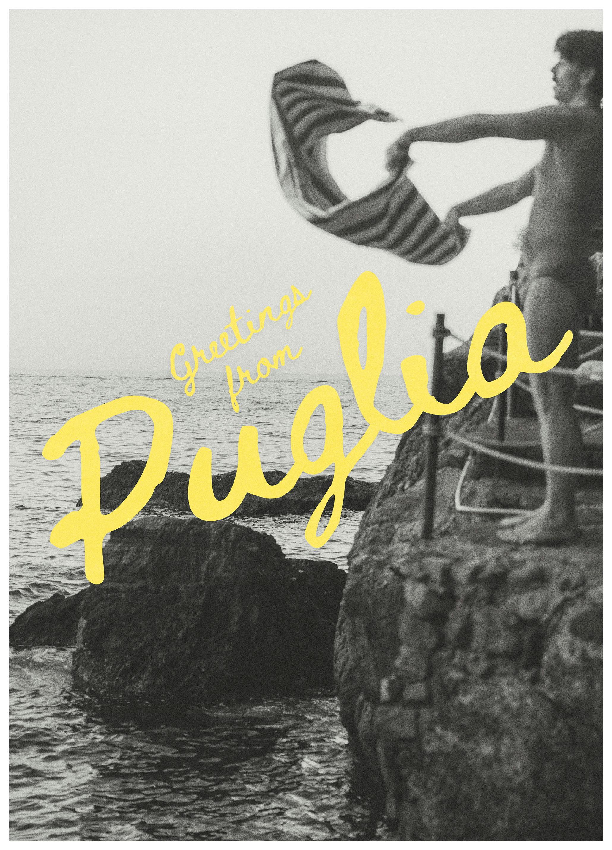 Greetings From Puglia Poster (21x30 cm)