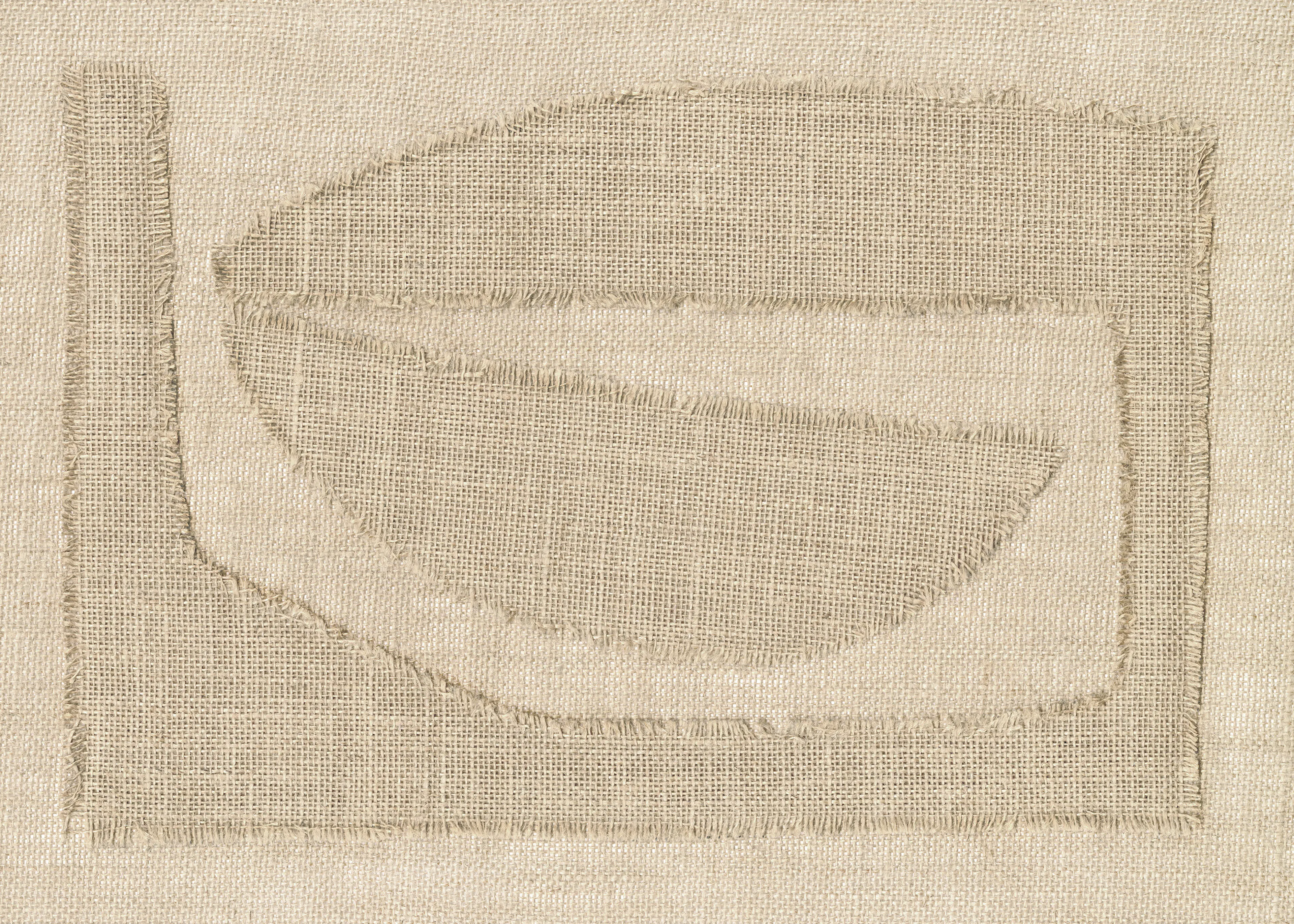 Burlap Shape Print 0