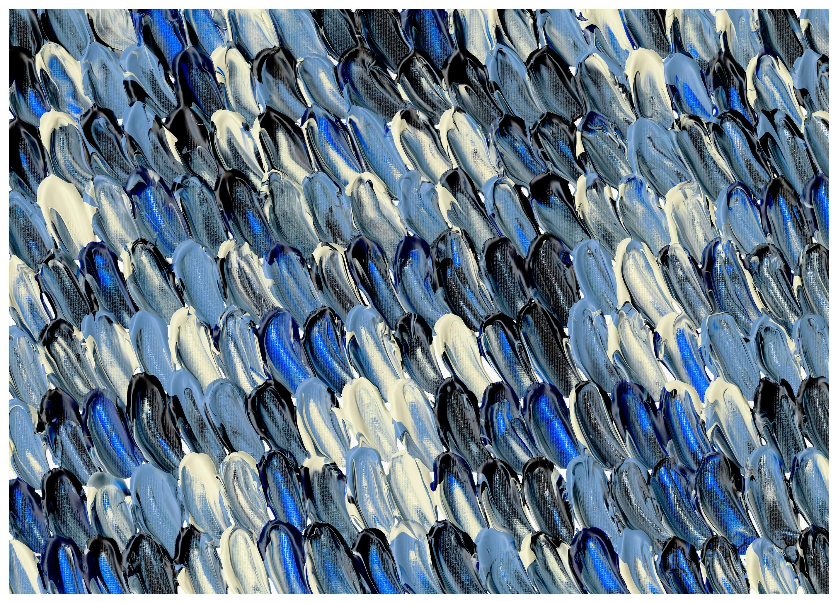 Prints - Blue Rhythm Print (50x70 cm) - Paintings
