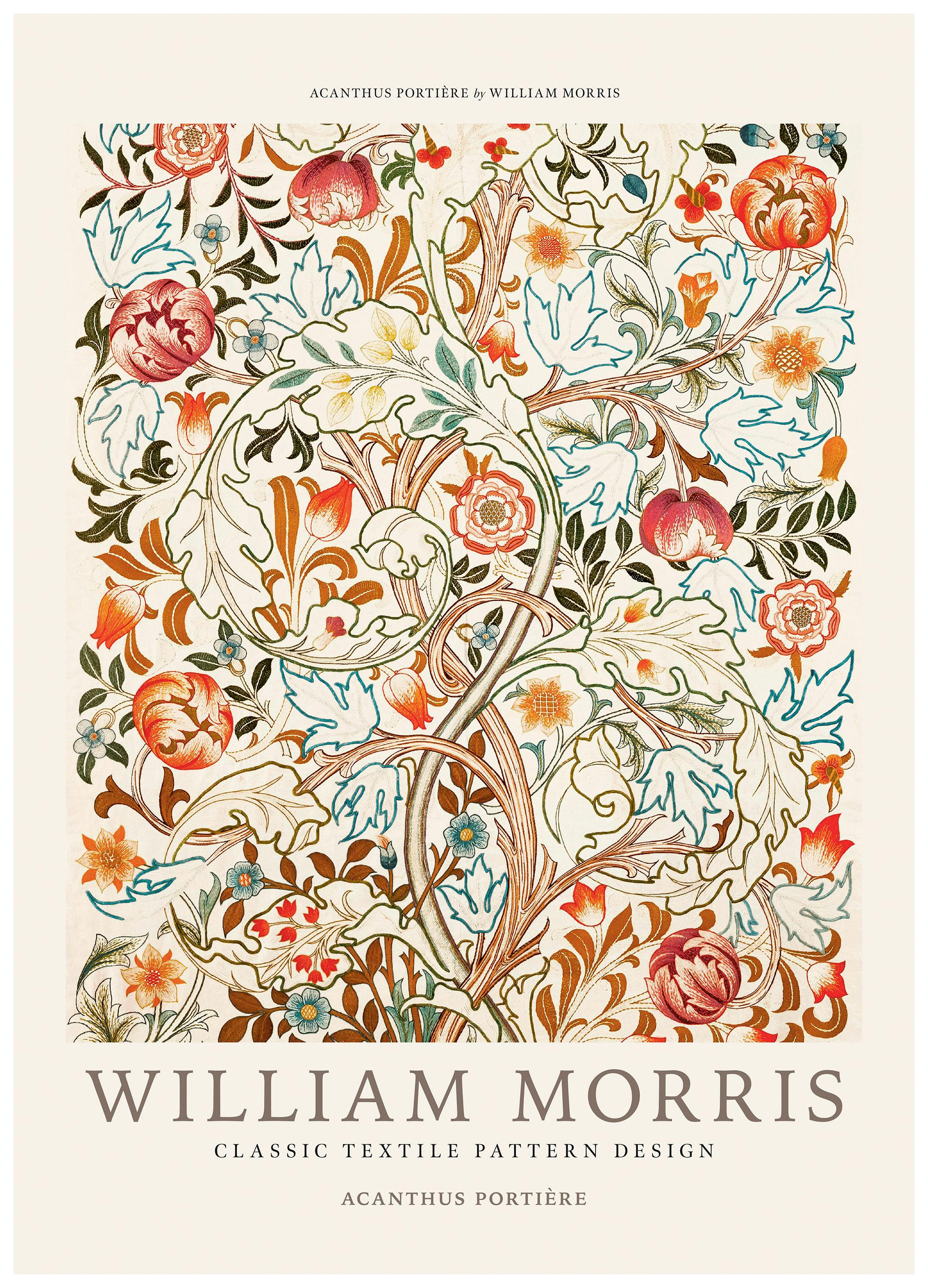 Prints - William Morris - Acanthus Portière Poster (30x40 cm) - William Morris Prints