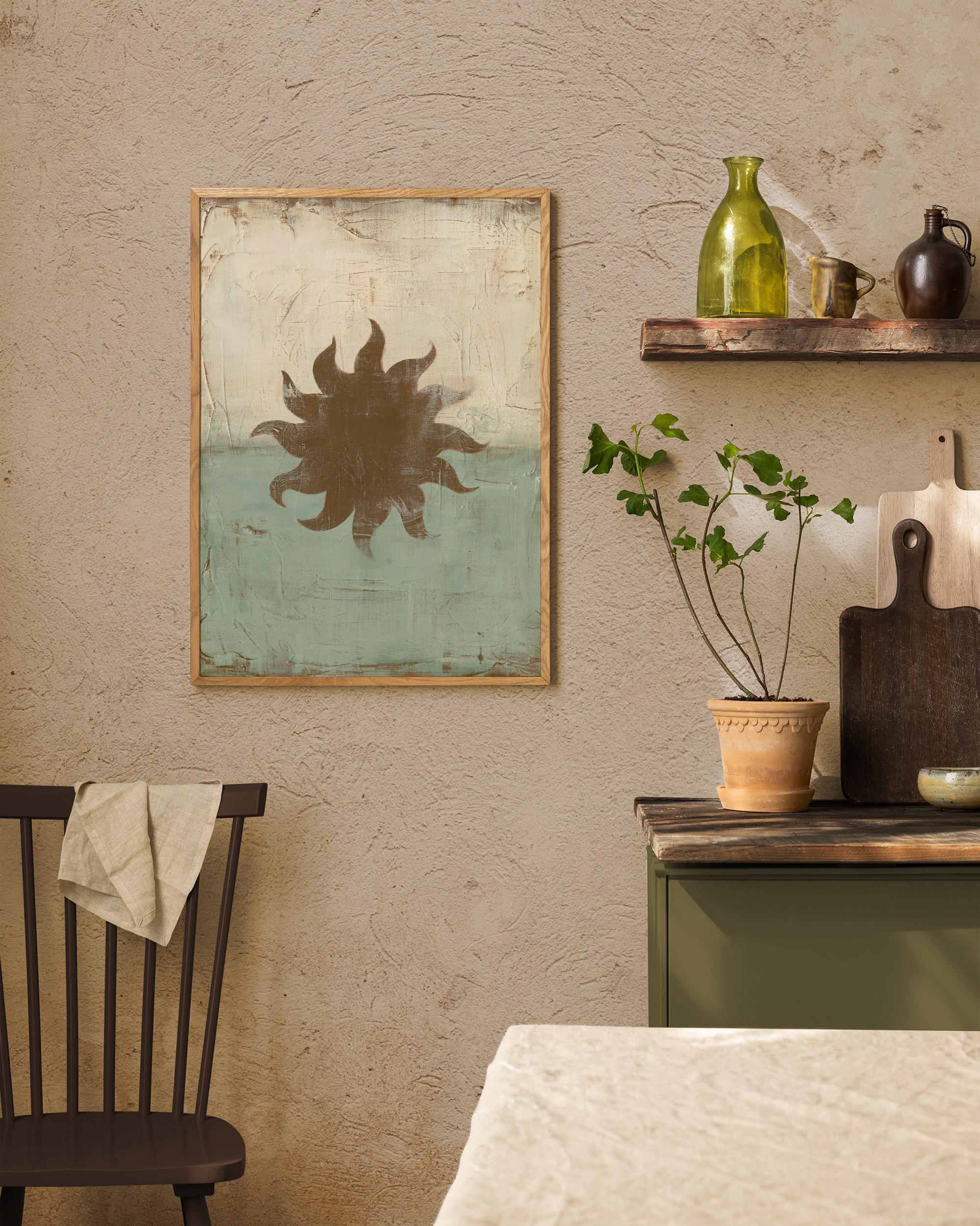 Rustic Sun Print