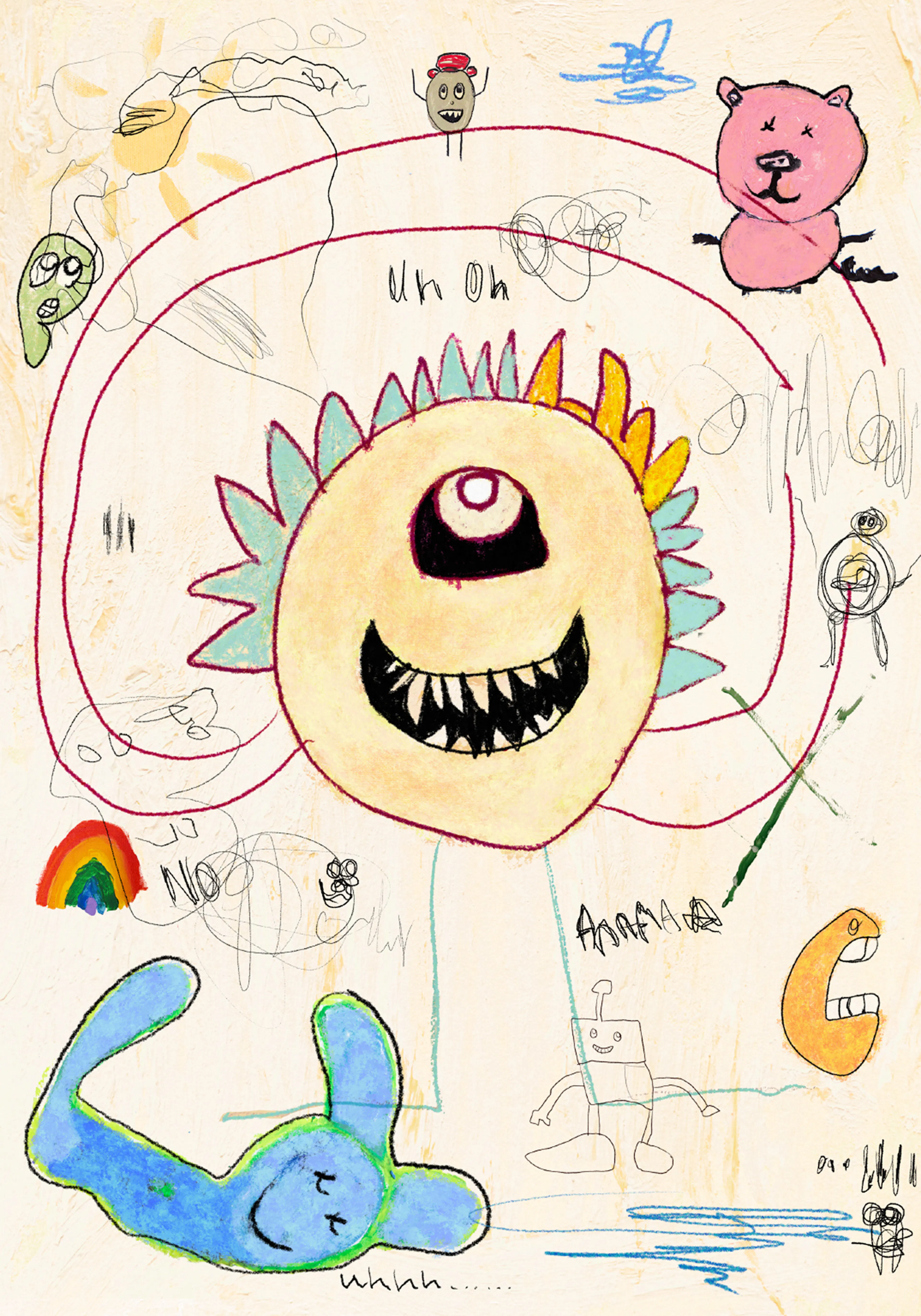 Doodle Monster Poster 0