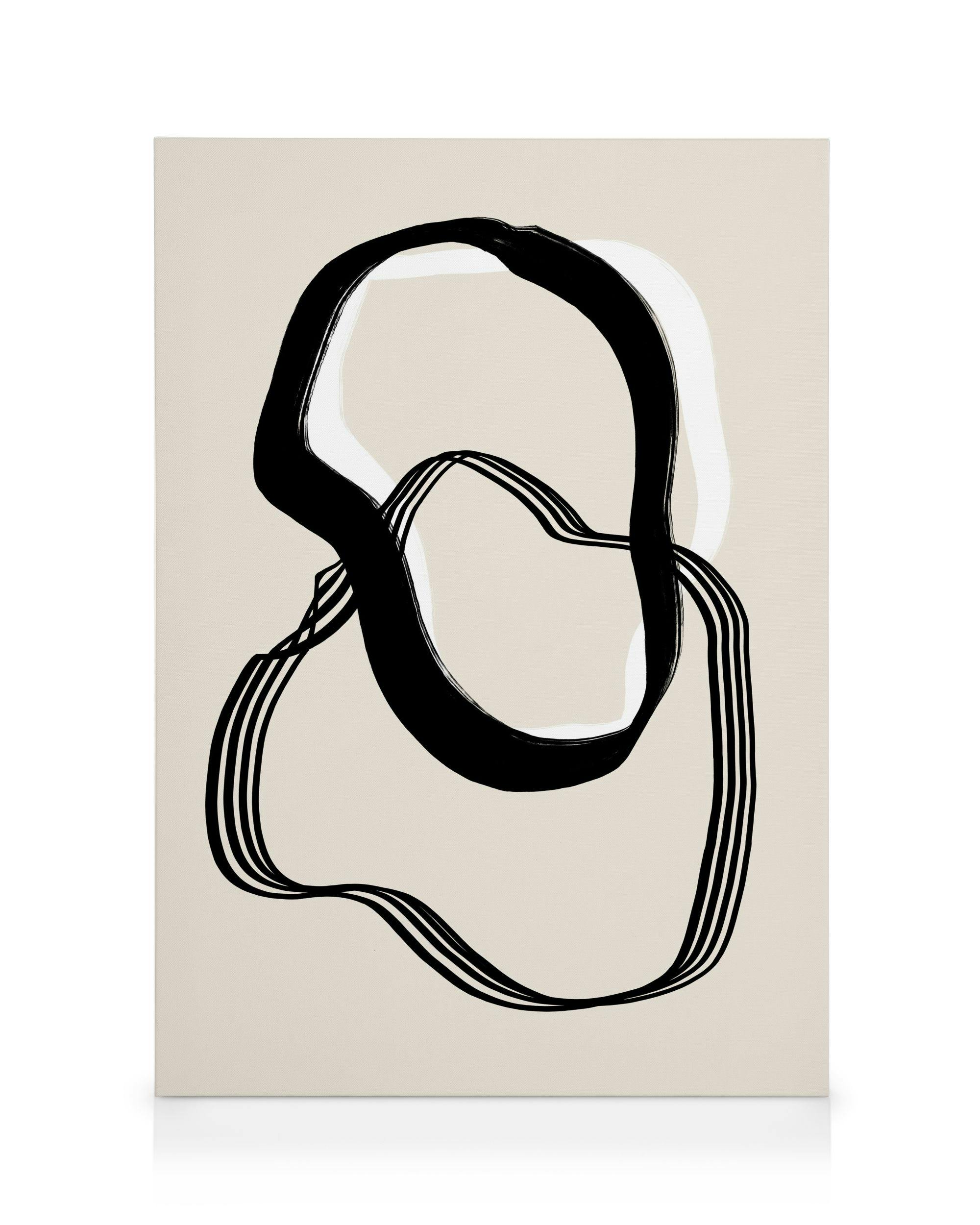 Canvas Schilderijen The Lines No1 Canvas (30x40 cm)