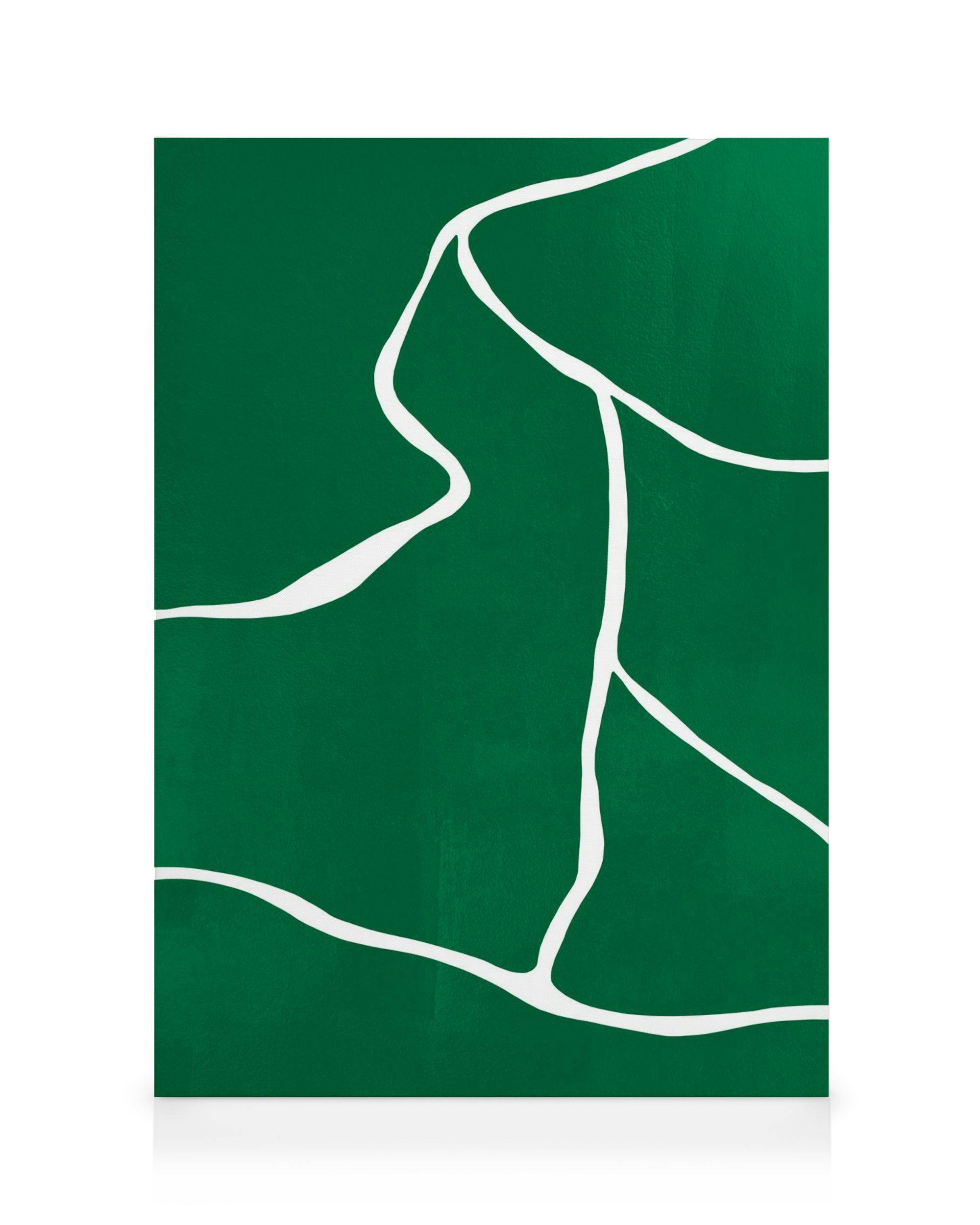 Canvas Prints Green Fields Canvas print (30x40 cm - Oak Frame)