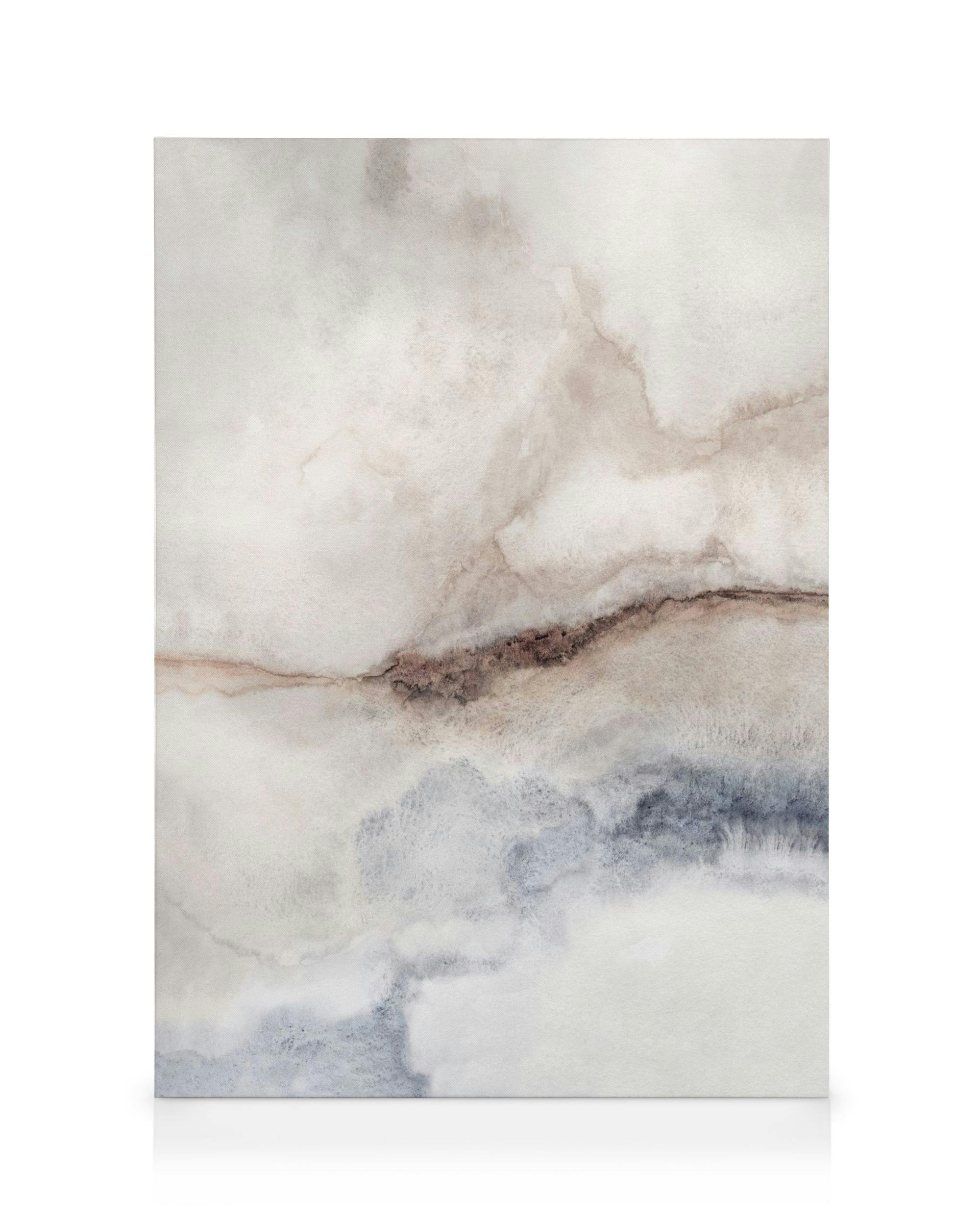 Canvas Prints Watercolor Beach No2 Canvas print (30x40 cm - Oak Frame)