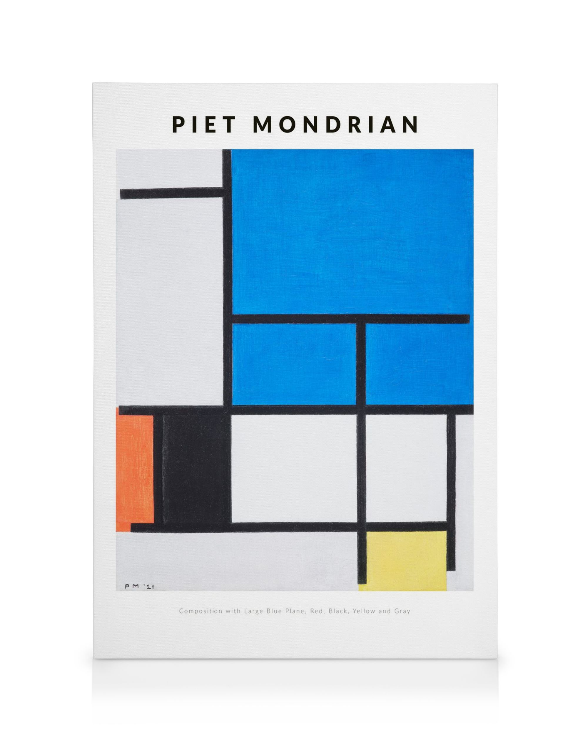 Piet Mondrian Canvas Print – Modern Abstract Wall Poster