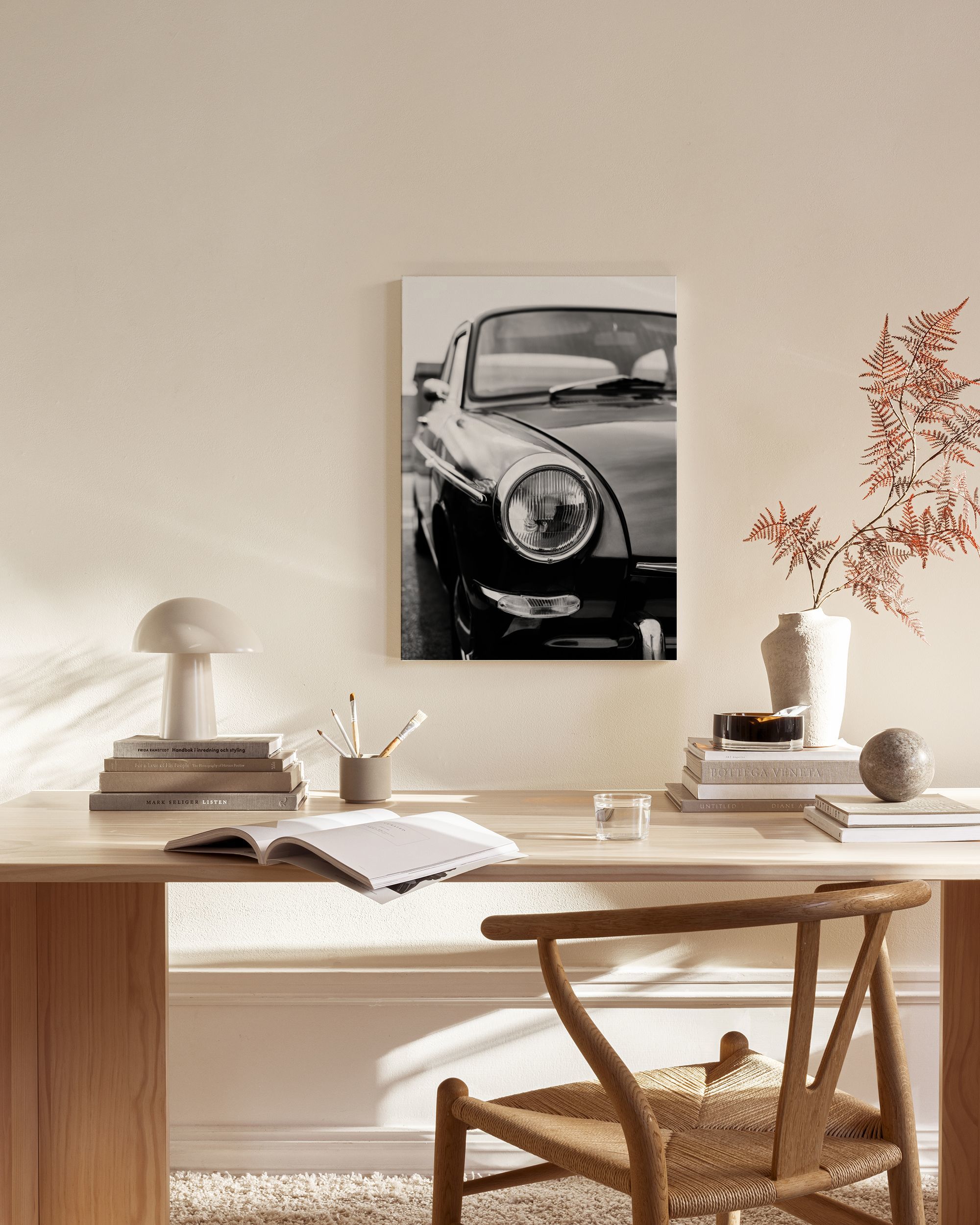 Classic Car Canvas Print – Black and White Wall Art | Desenio UK Classic Car Canvas Print – Black and White Wall Art | Desenio UK