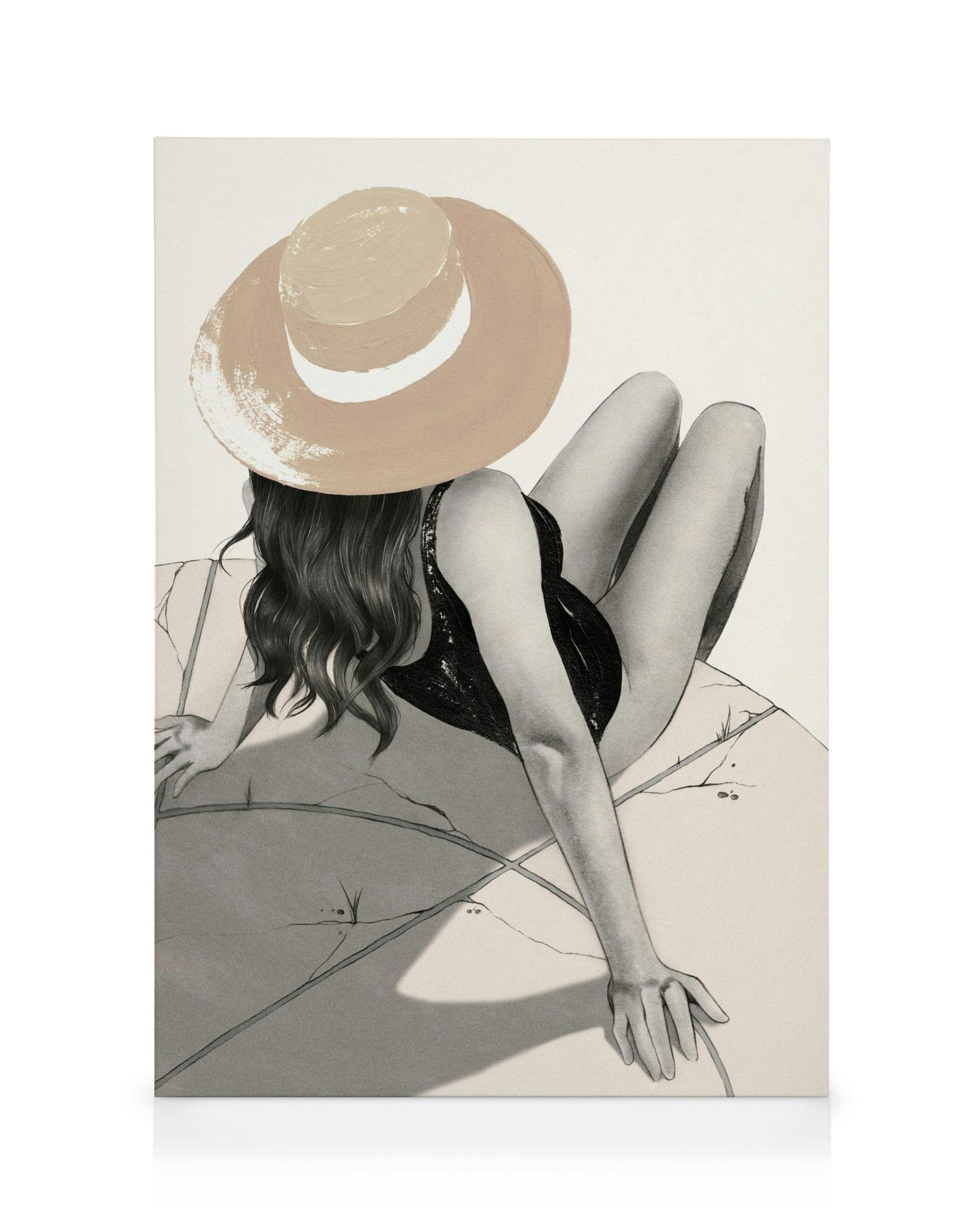 Chillin' in the Sun No1 Stampa su Tela (30x40 cm)- Illustrazioni