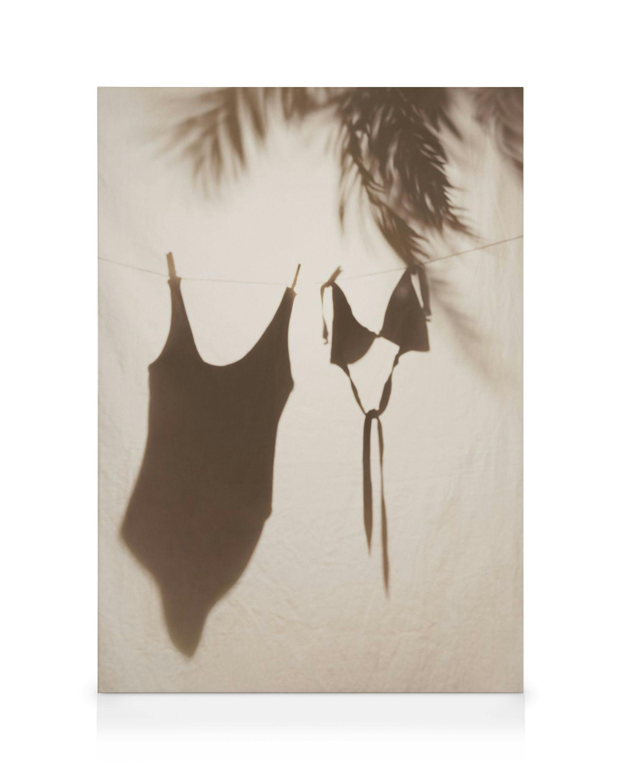 Canvas Prints Swimwear Shadow Canvas print (50x70 cm - Black Frame)