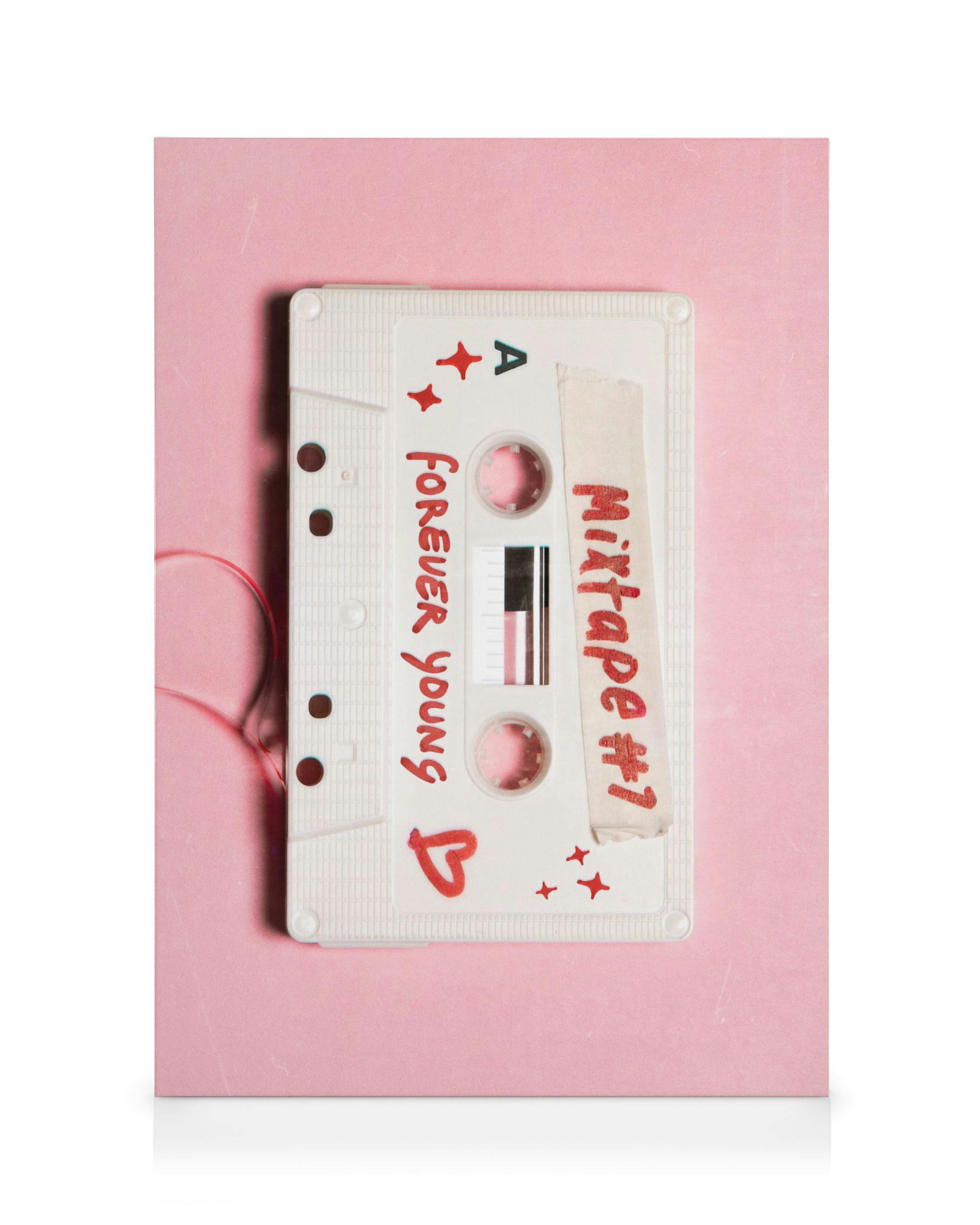 Canvas Prints Mixtape Canvas print (30x40 cm - Black Frame)